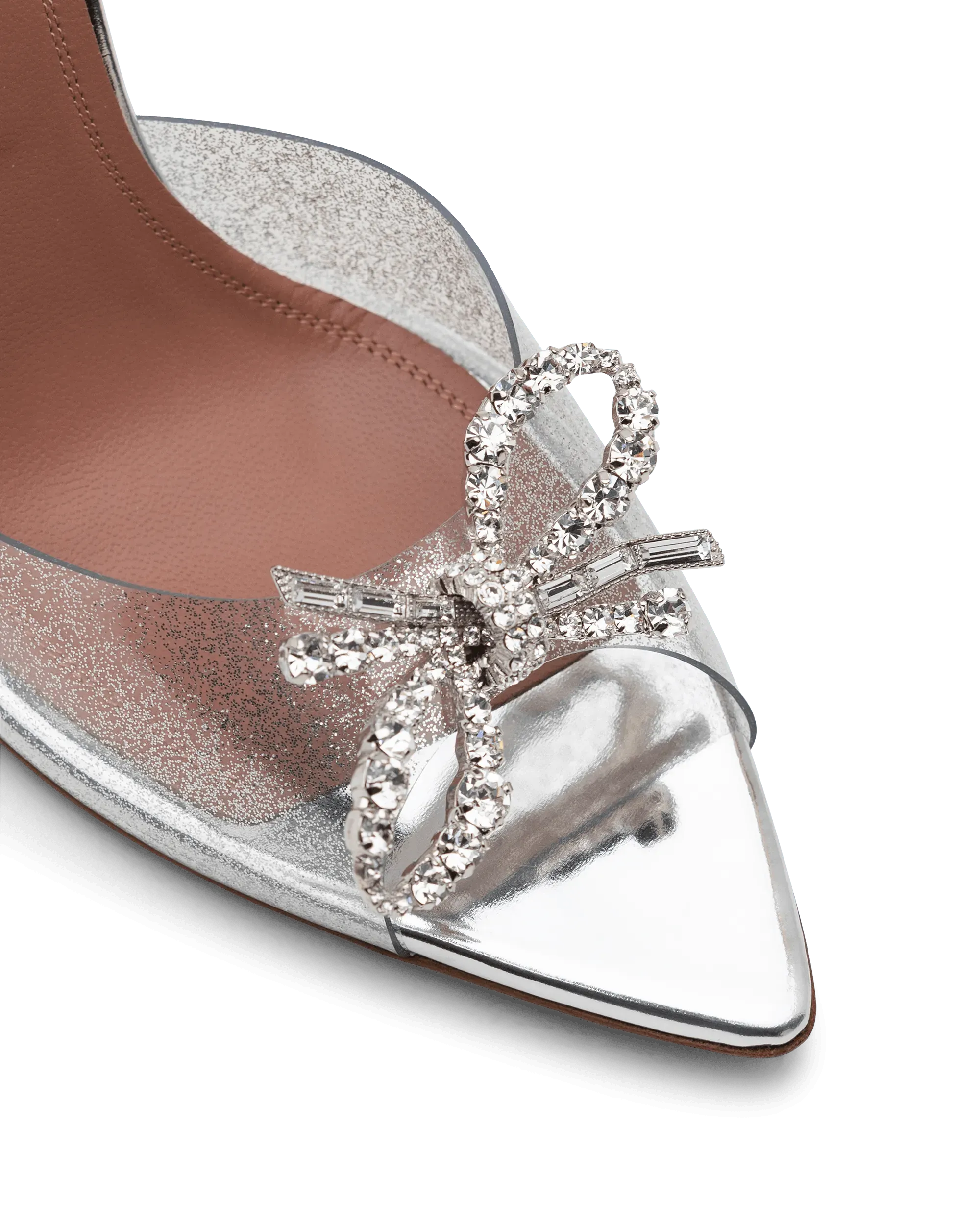 Rosie Glass Slipper 95mm Heeled Sandals - DIHSAN