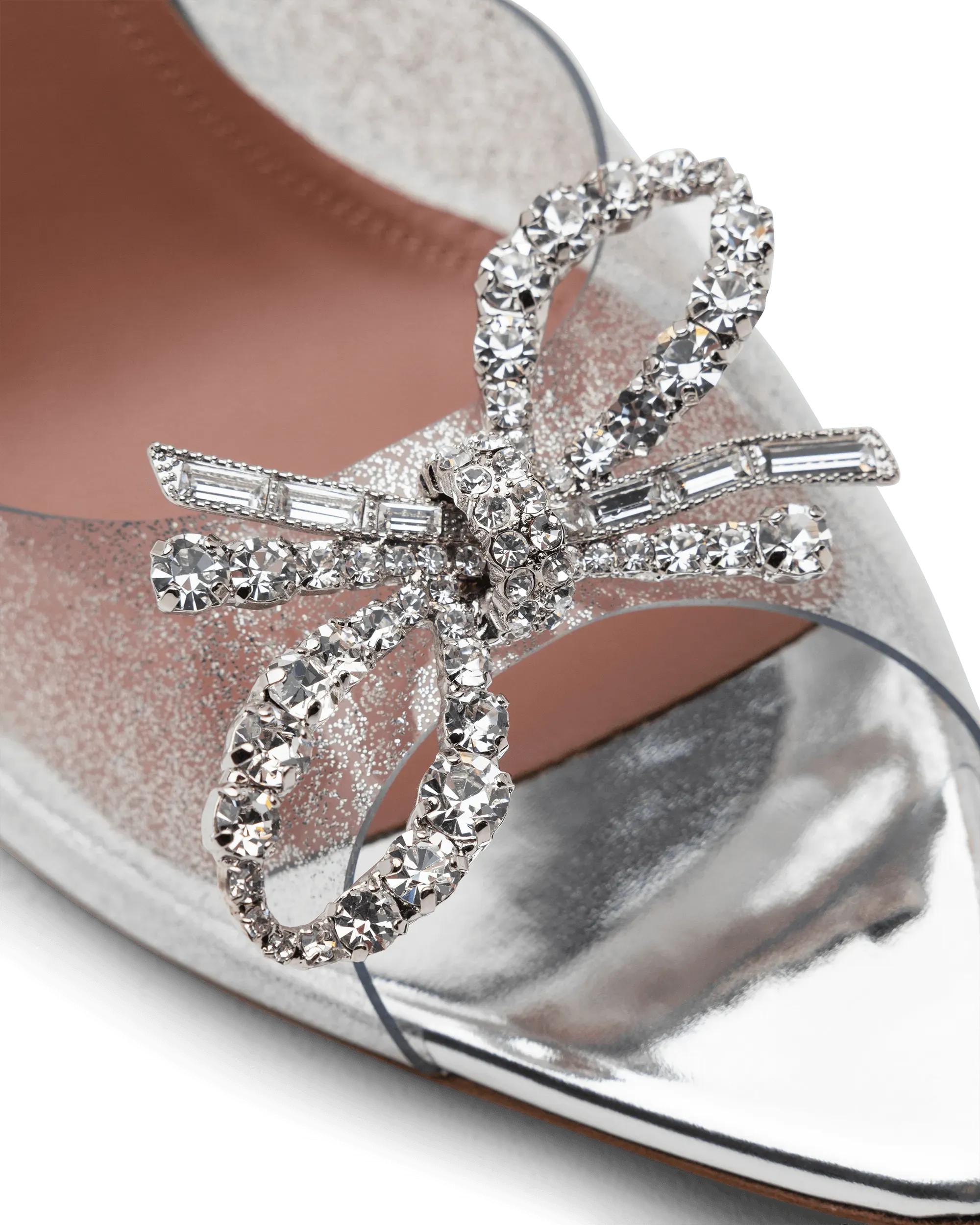 Rosie Glass Slipper 95mm Heeled Sandals - DIHSAN