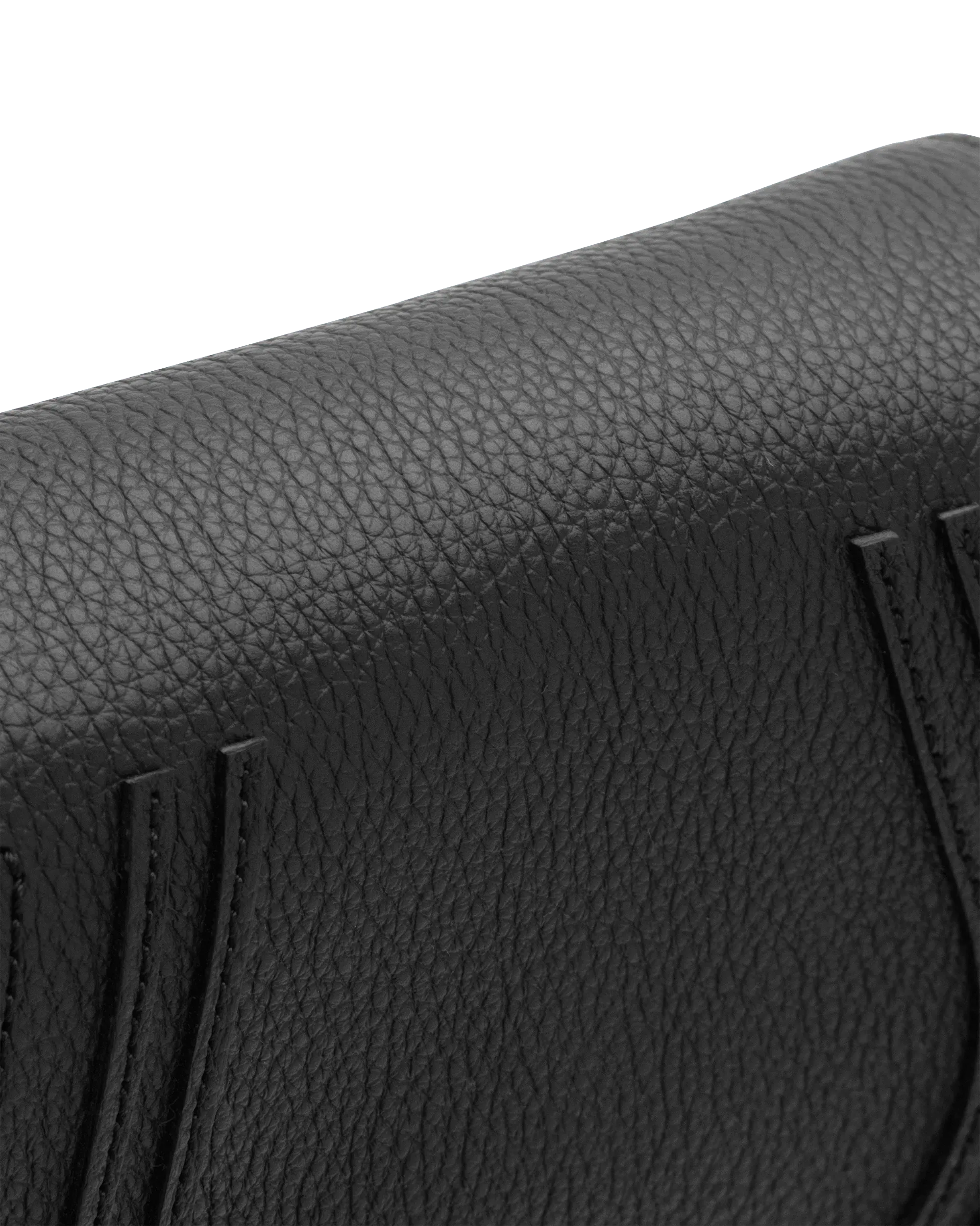 Small Marcie Grained Leather Saddle Bag - DIHSAN