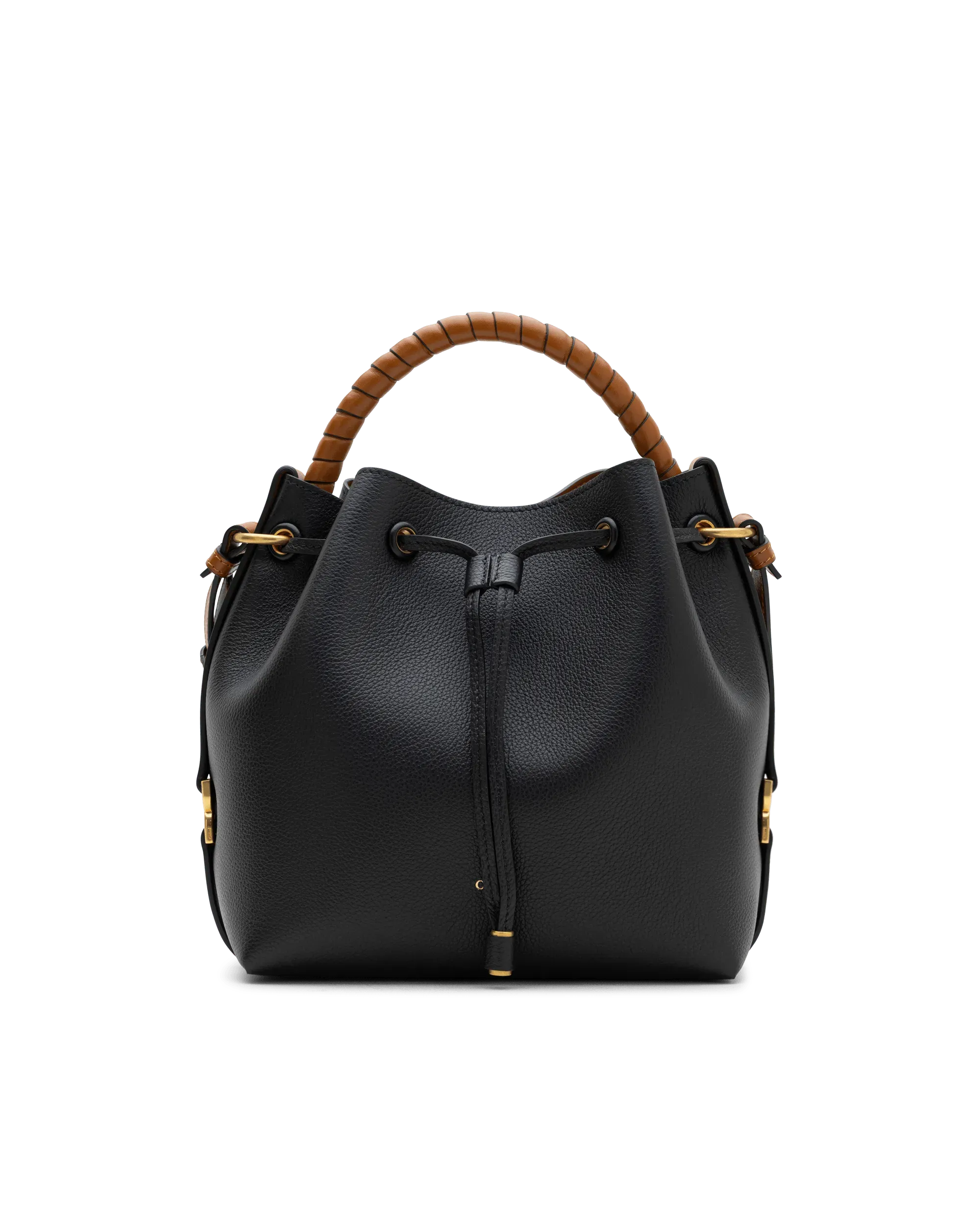 Marcie Leather Bucket Bag - DIHSAN