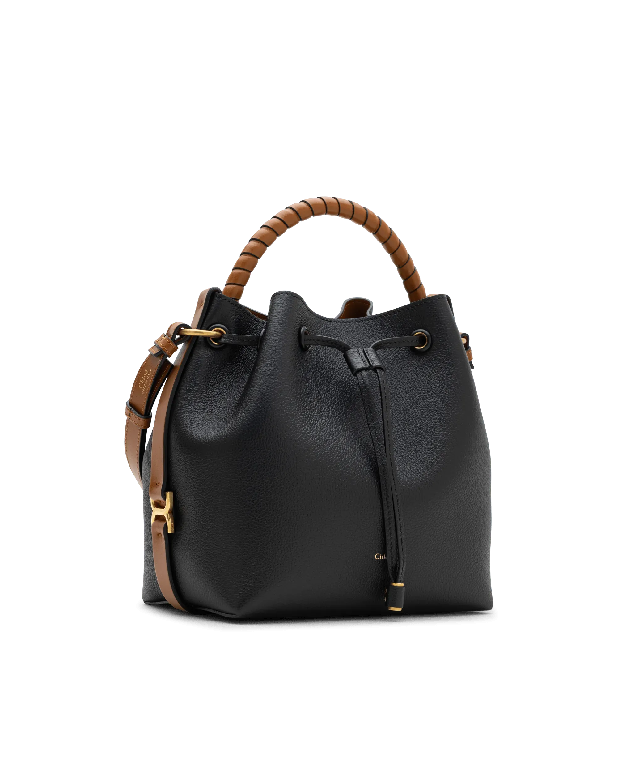 Marcie Leather Bucket Bag - DIHSAN