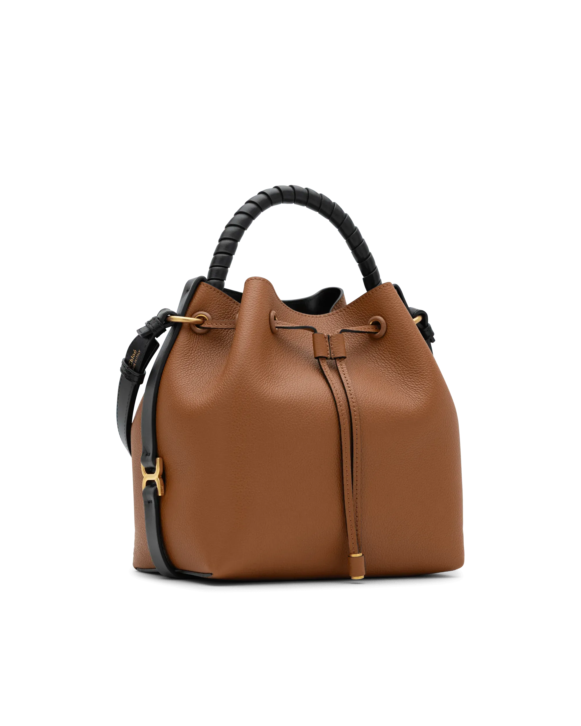 Marcie Leather Bucket Bag - DIHSAN