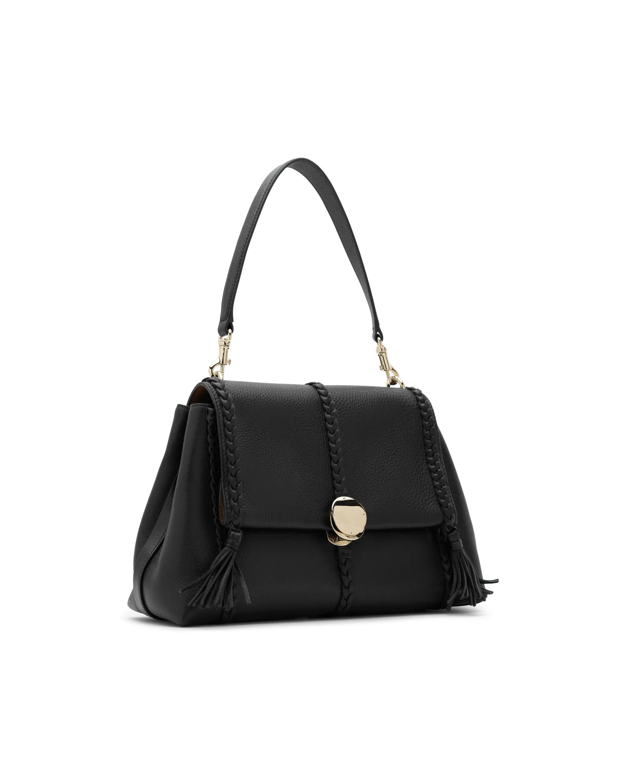 Penelope Soft Leather Medium Shoulder Bag - DIHSAN