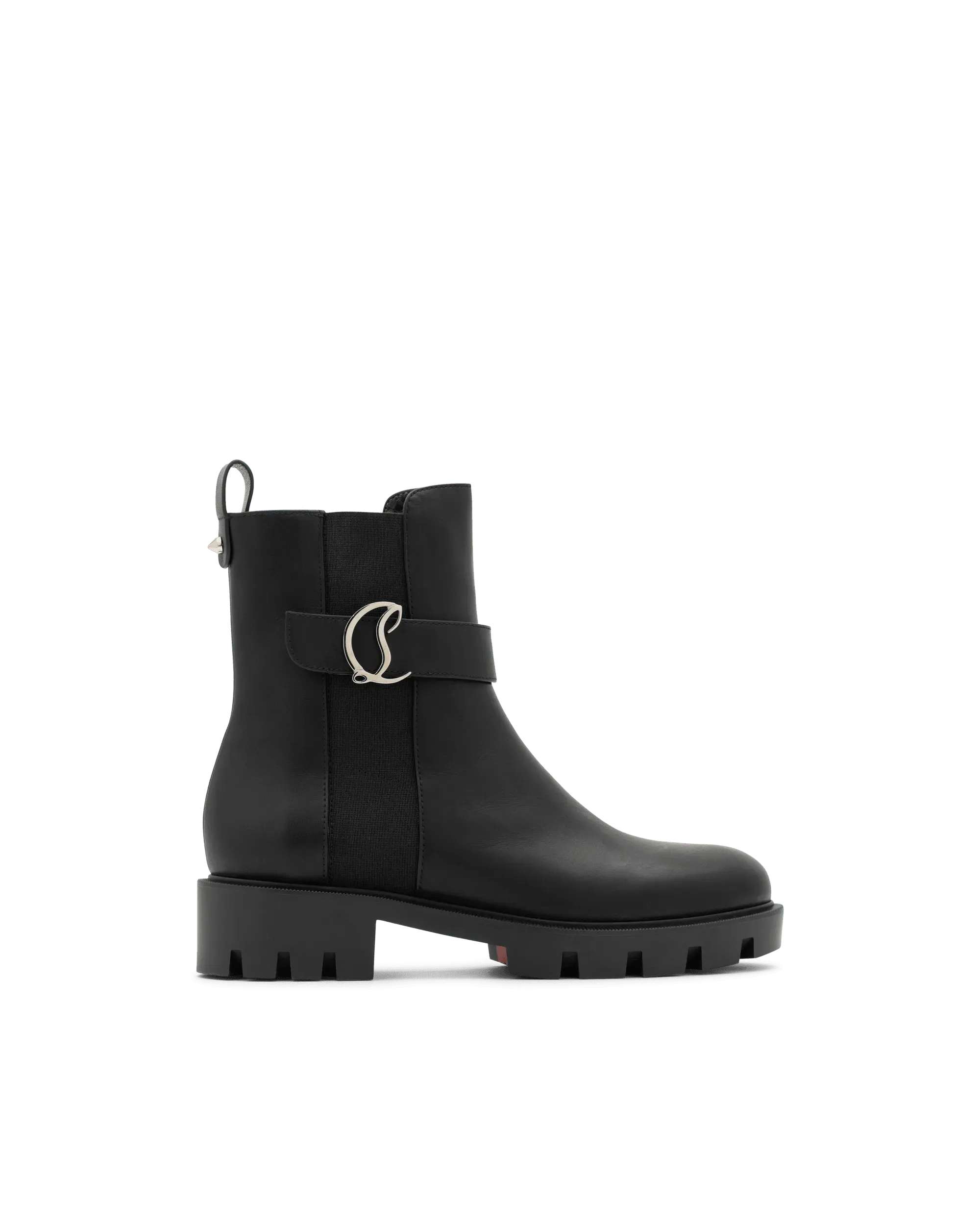 Chelsea Booty Lug Leather Boots - DIHSAN