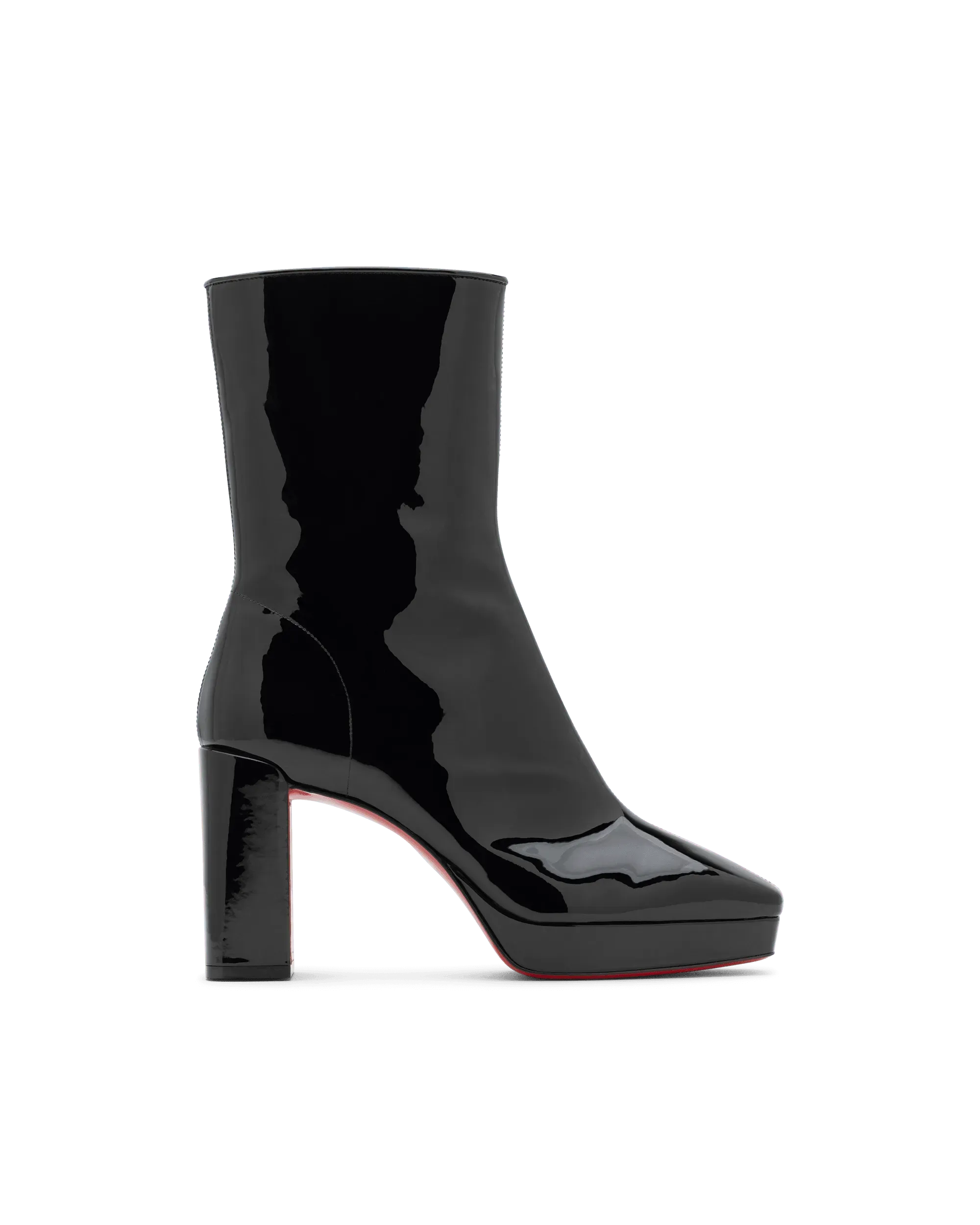Alleo 90 Patent Soft Leather Ankle Boots - DIHSAN