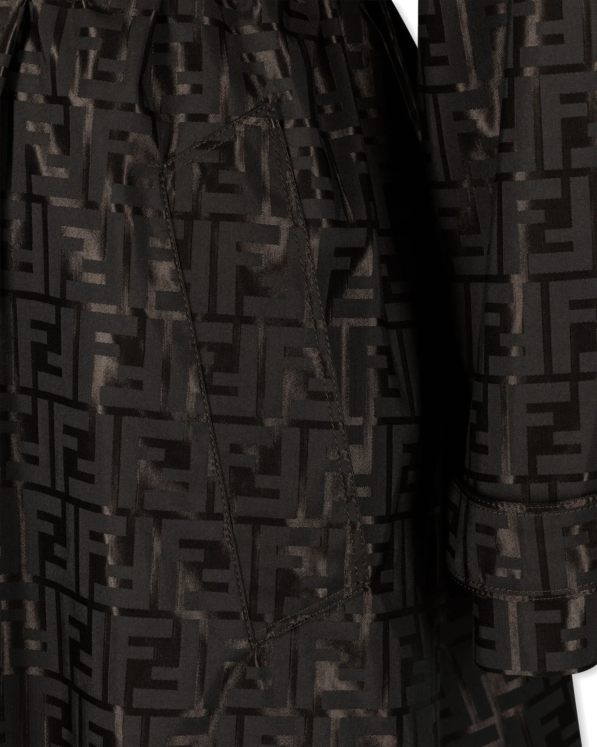 FF Jacquard Trench Coat - DIHSAN