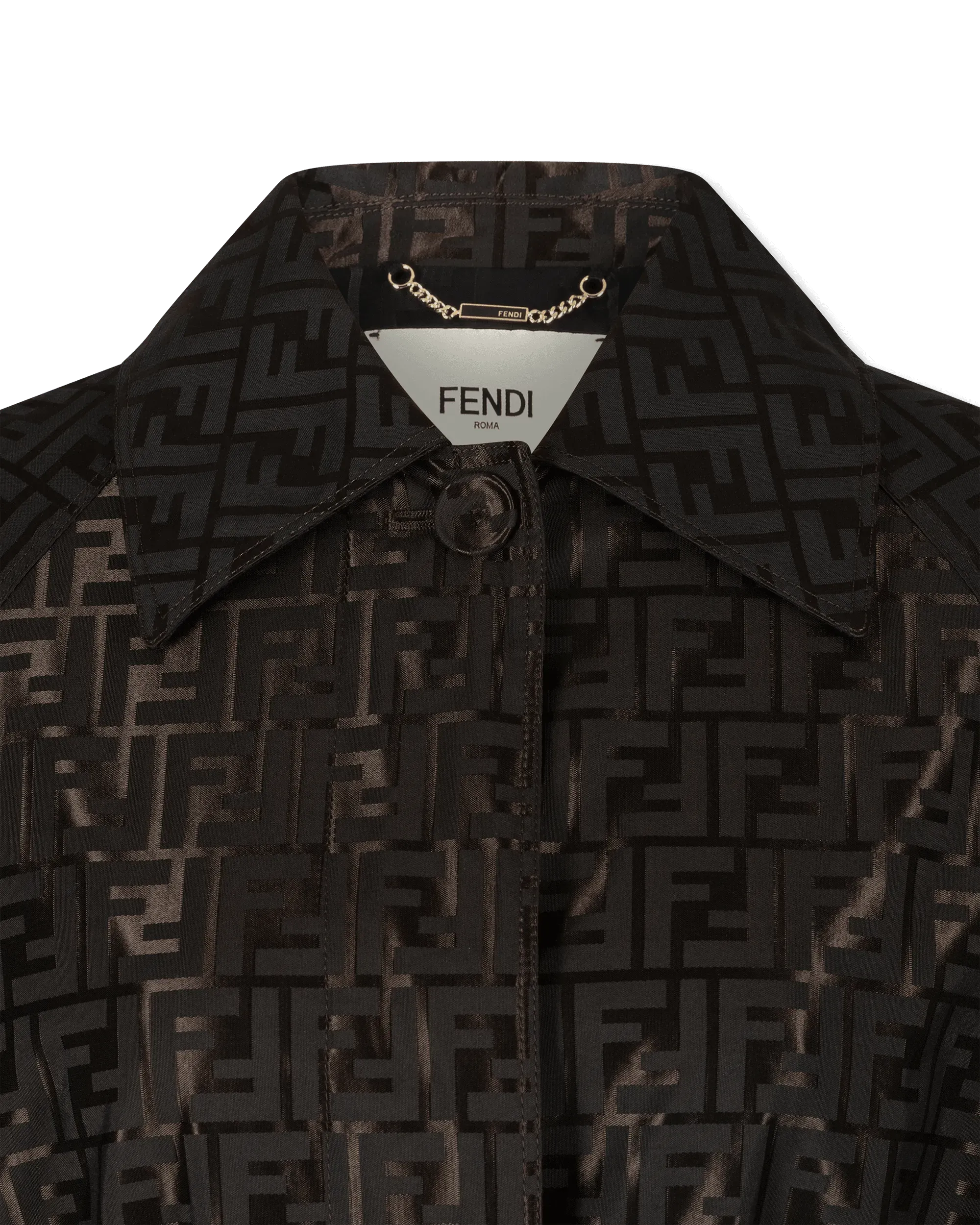 FF Jacquard Trench Coat - DIHSAN