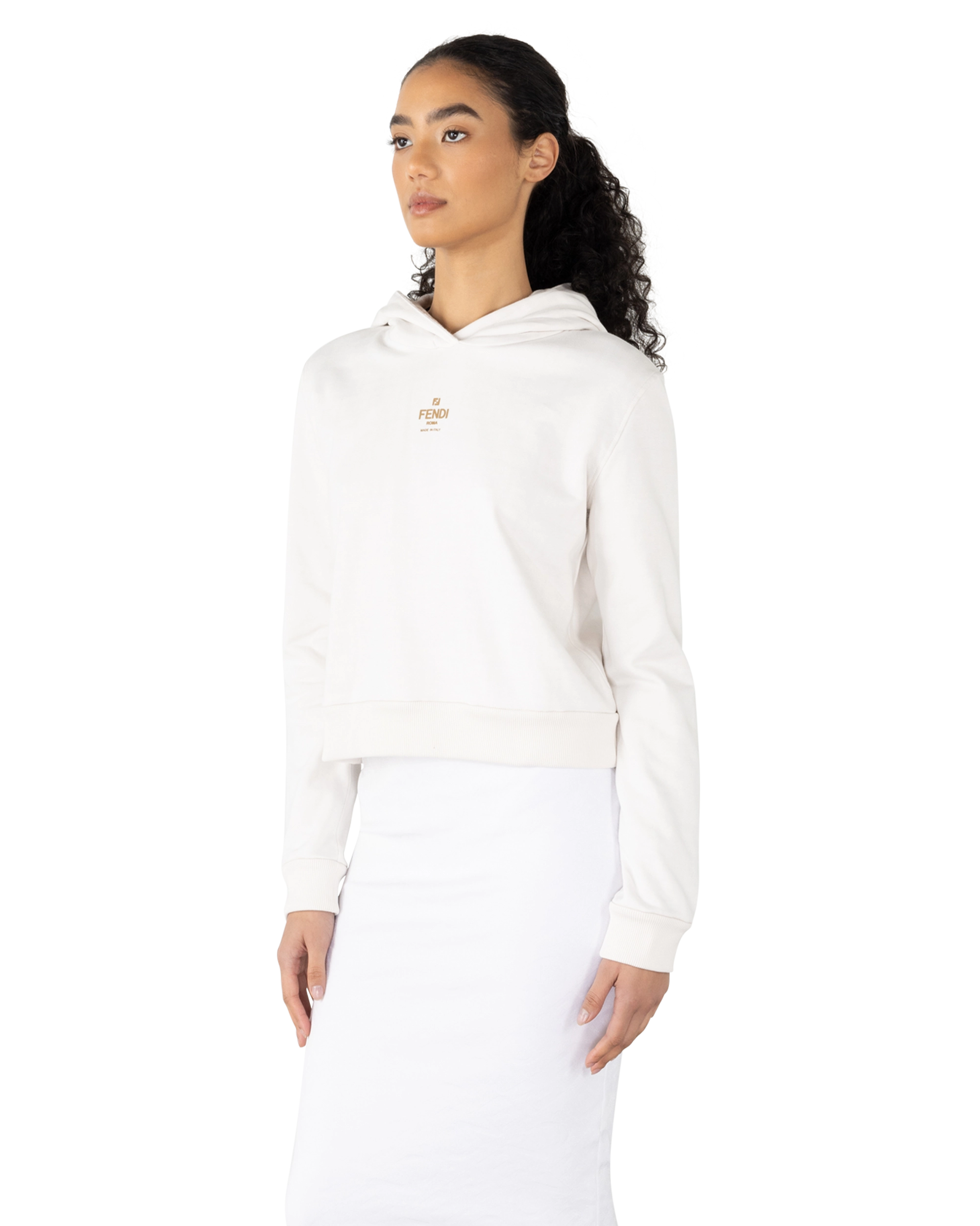 FF Cropped Reversible Hoodie