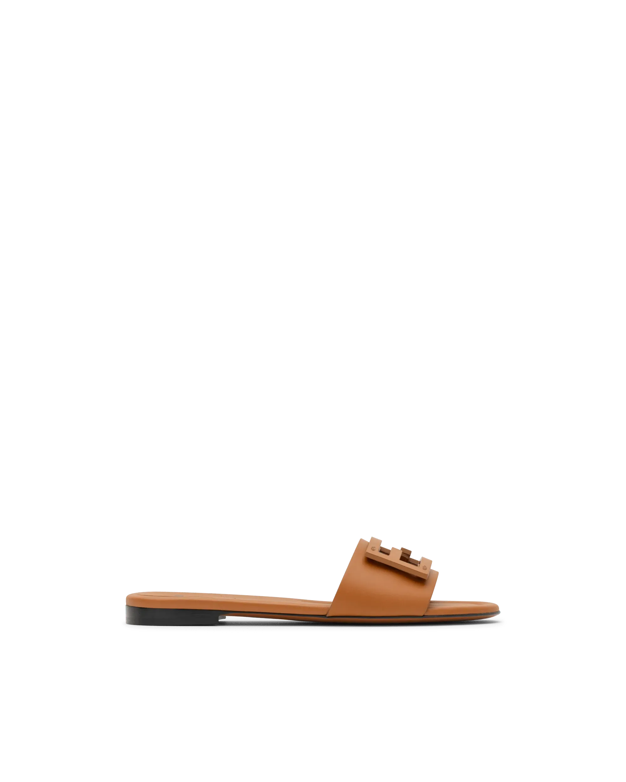 FF Baguette Leather Slides - DIHSAN