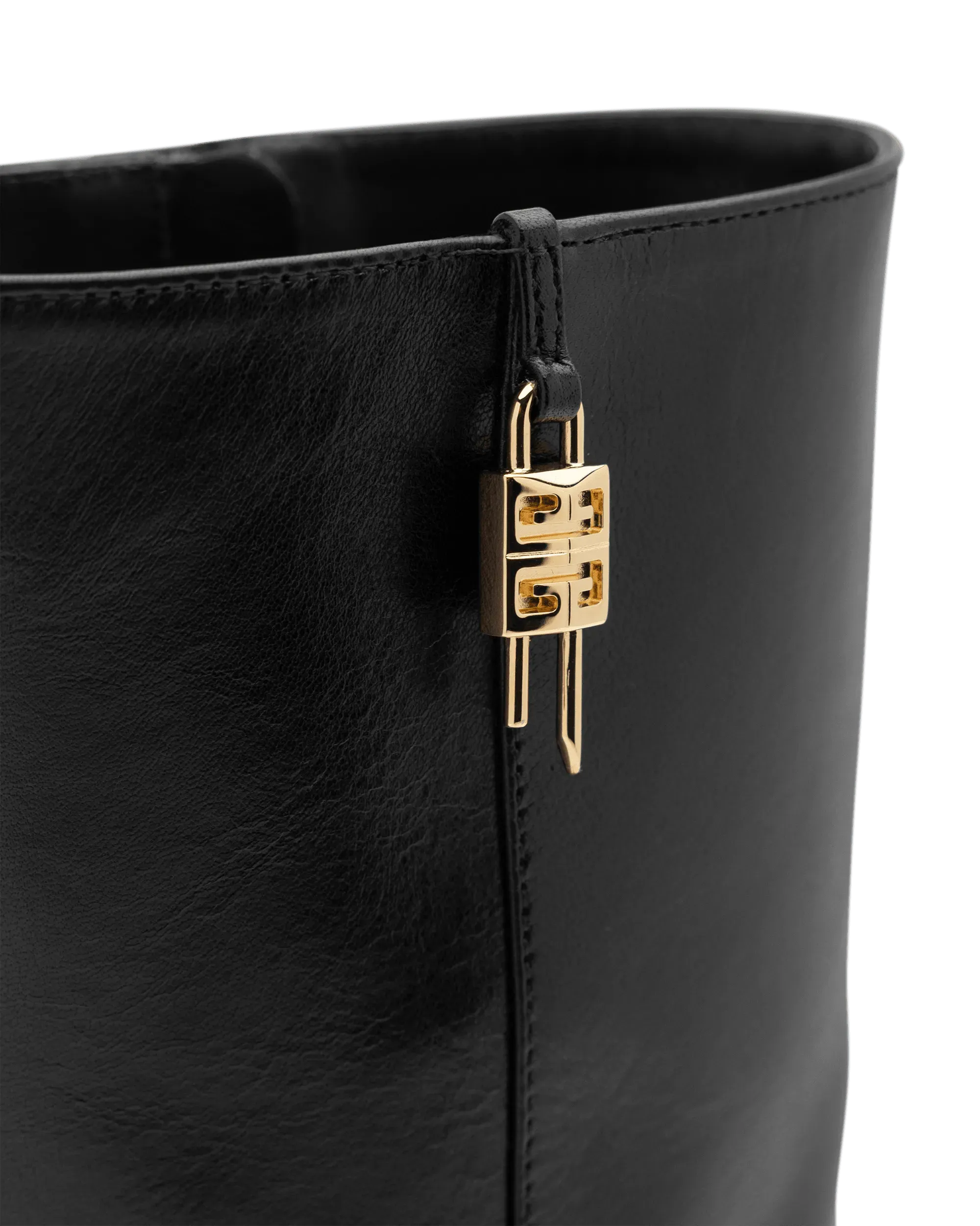 G-Lock Platform Leather Ankle Boots - DIHSAN