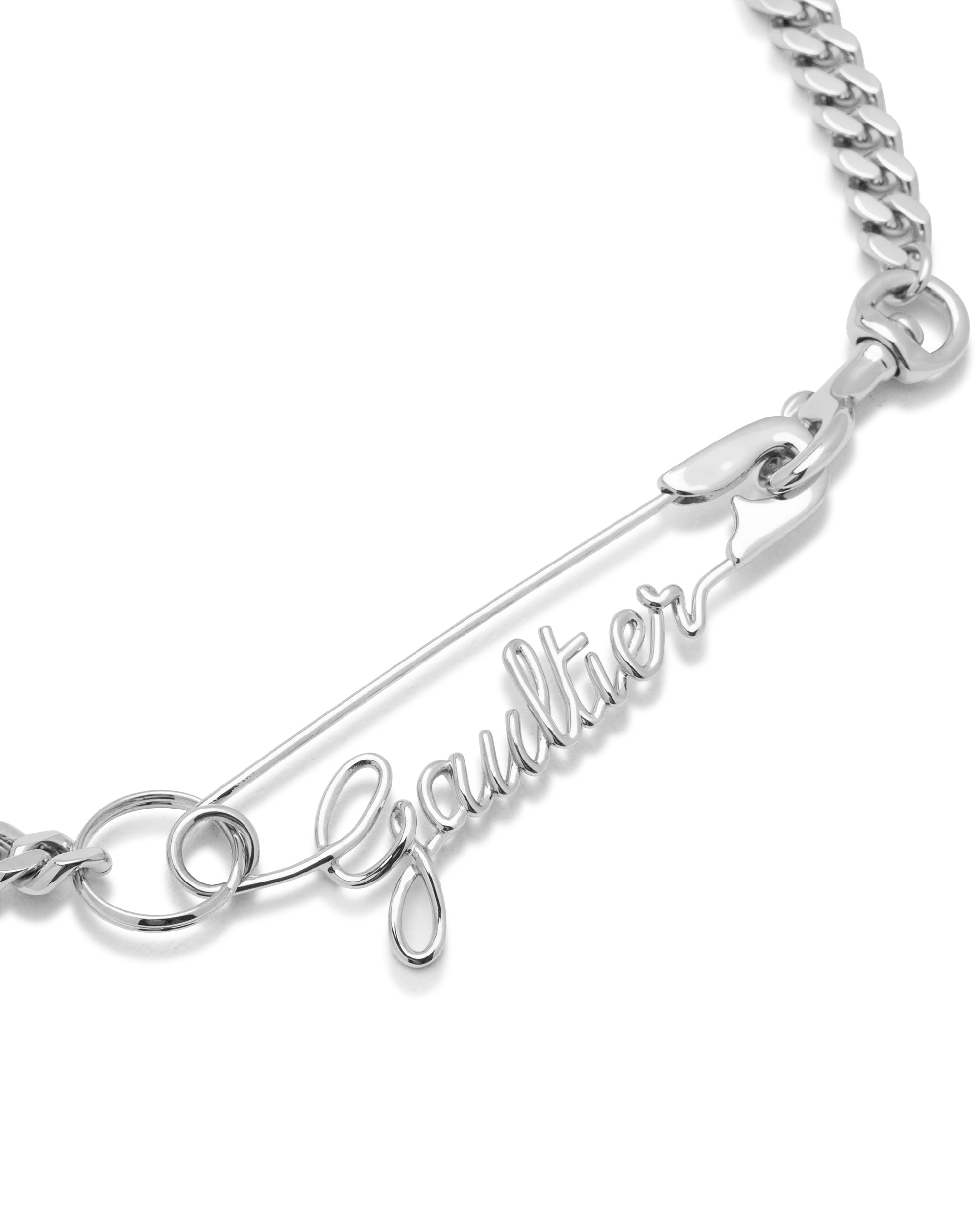 Gaultier Removable Safety Pin Necklace