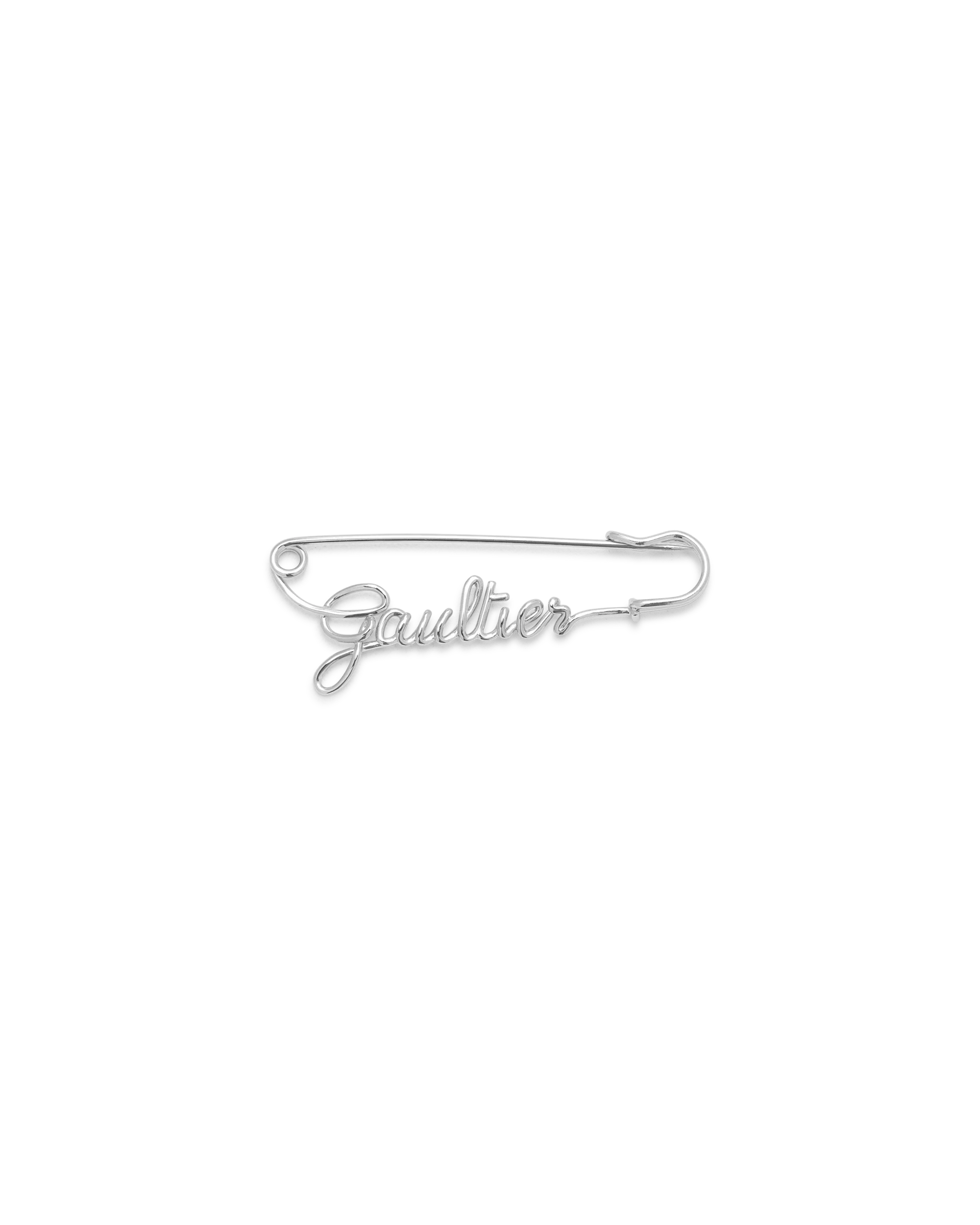 Silver Brass The Gaultier Safety Pin Brooch by Jean Paul Gaultier | DIHSAN