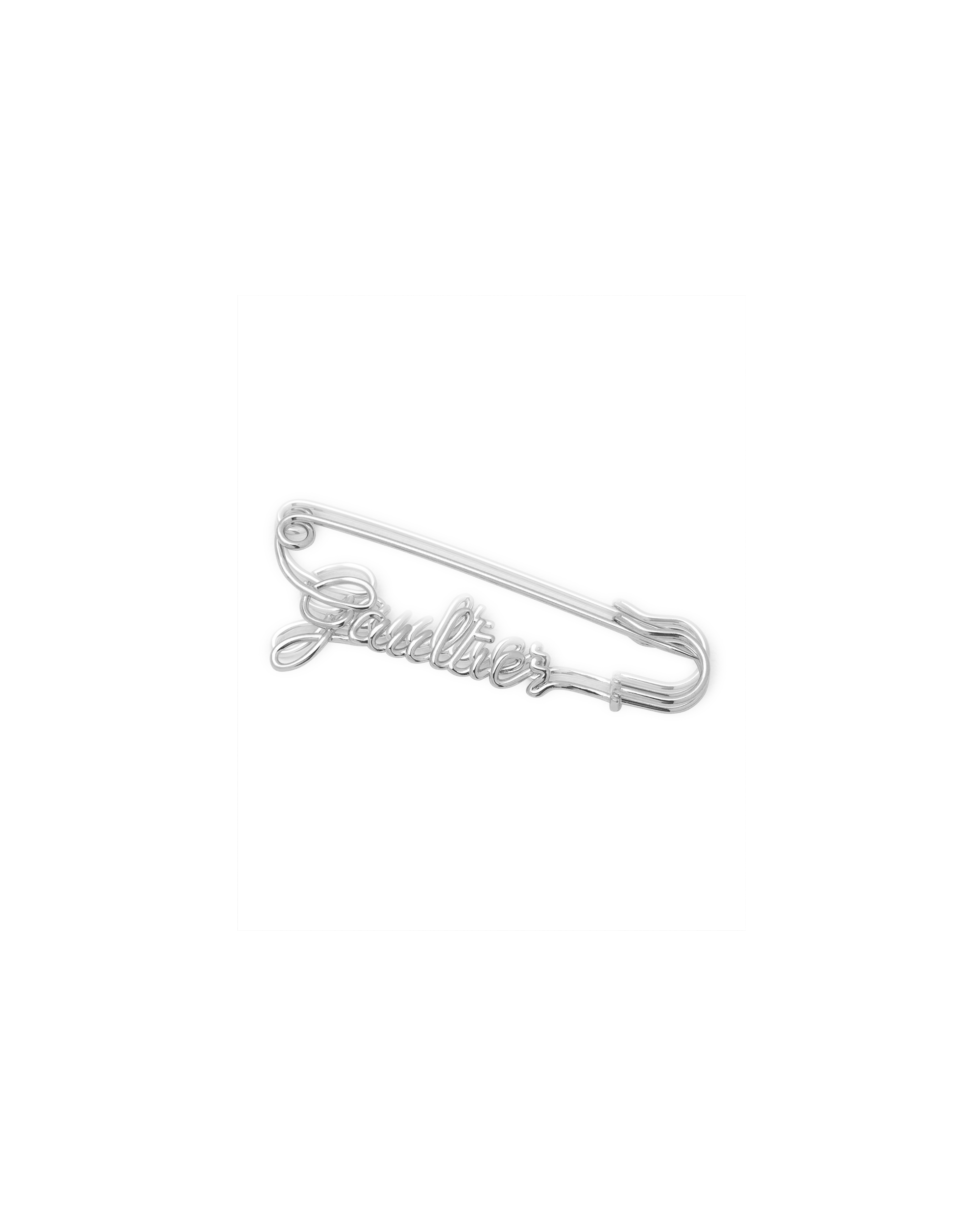 Silver Brass The Gaultier Safety Pin Brooch by Jean Paul Gaultier | DIHSAN