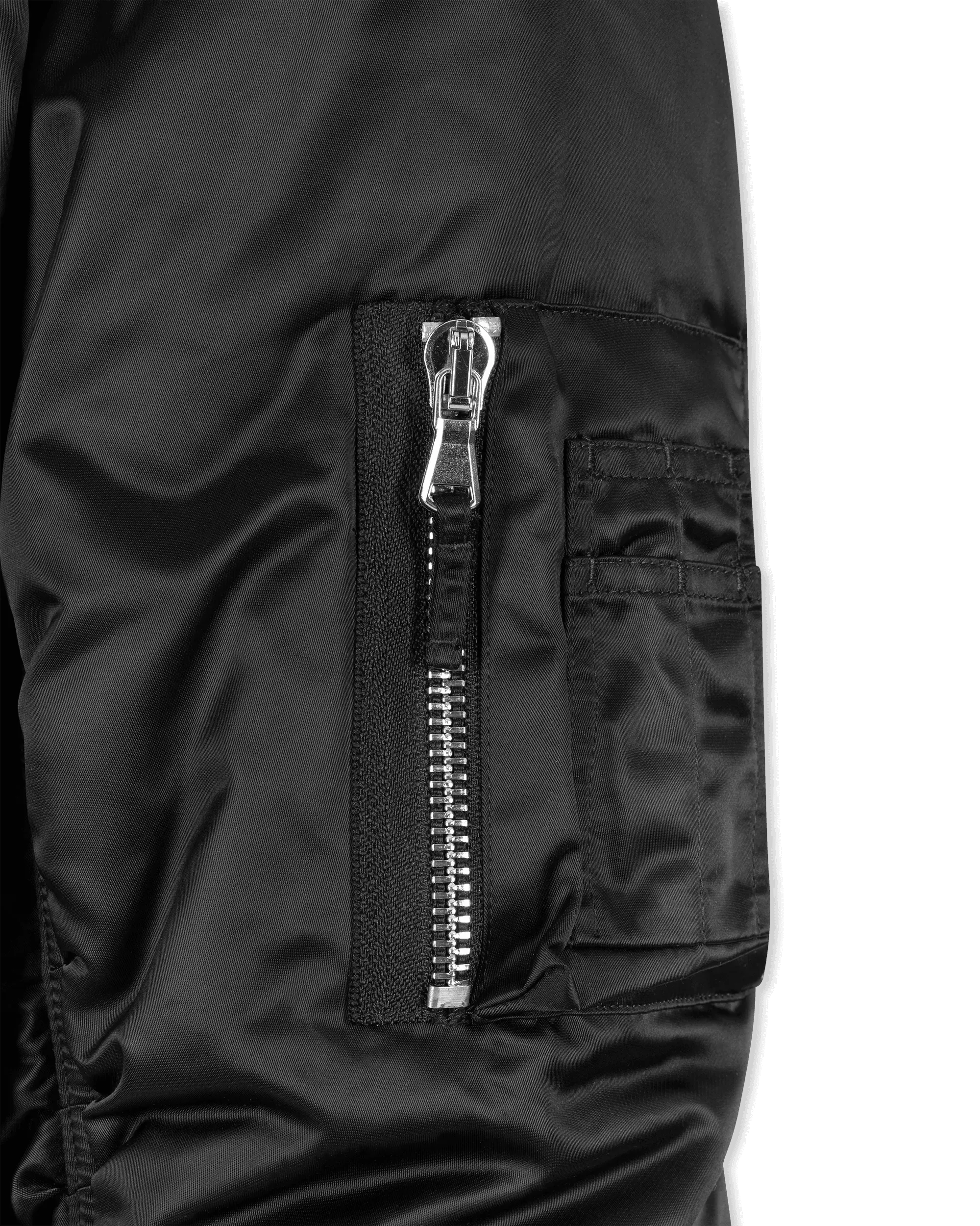 Embroidery Oversized Bomber Jacket - DIHSAN