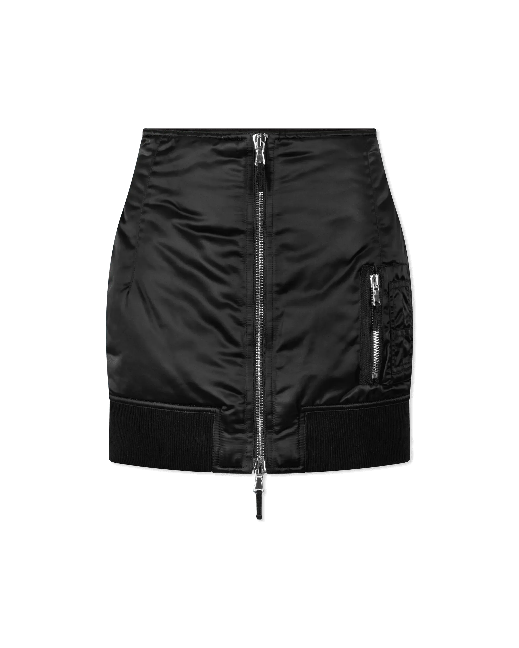 Embroidered Bomber Mini Skirt - DIHSAN