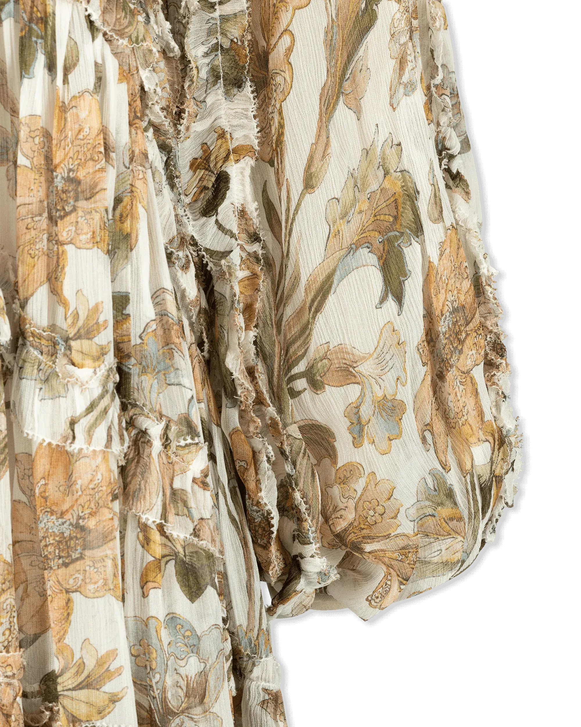 Chintz Billow Frill Mini Dress - DIHSAN