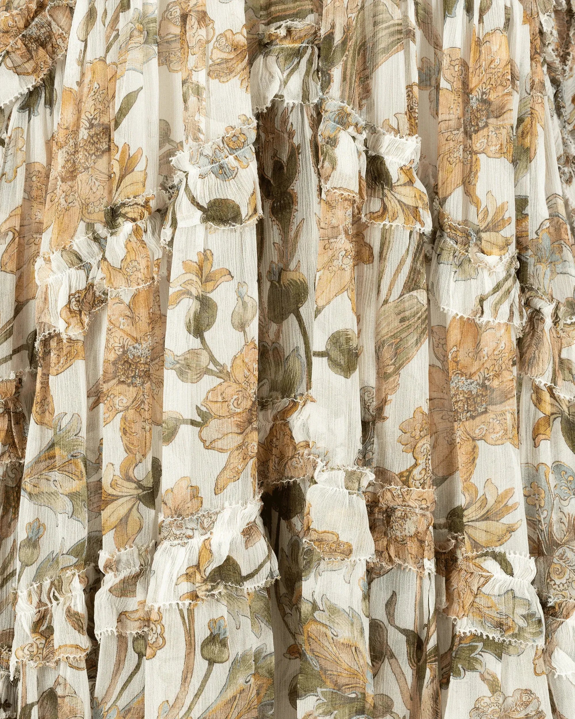 Chintz Billow Frill Mini Dress - DIHSAN