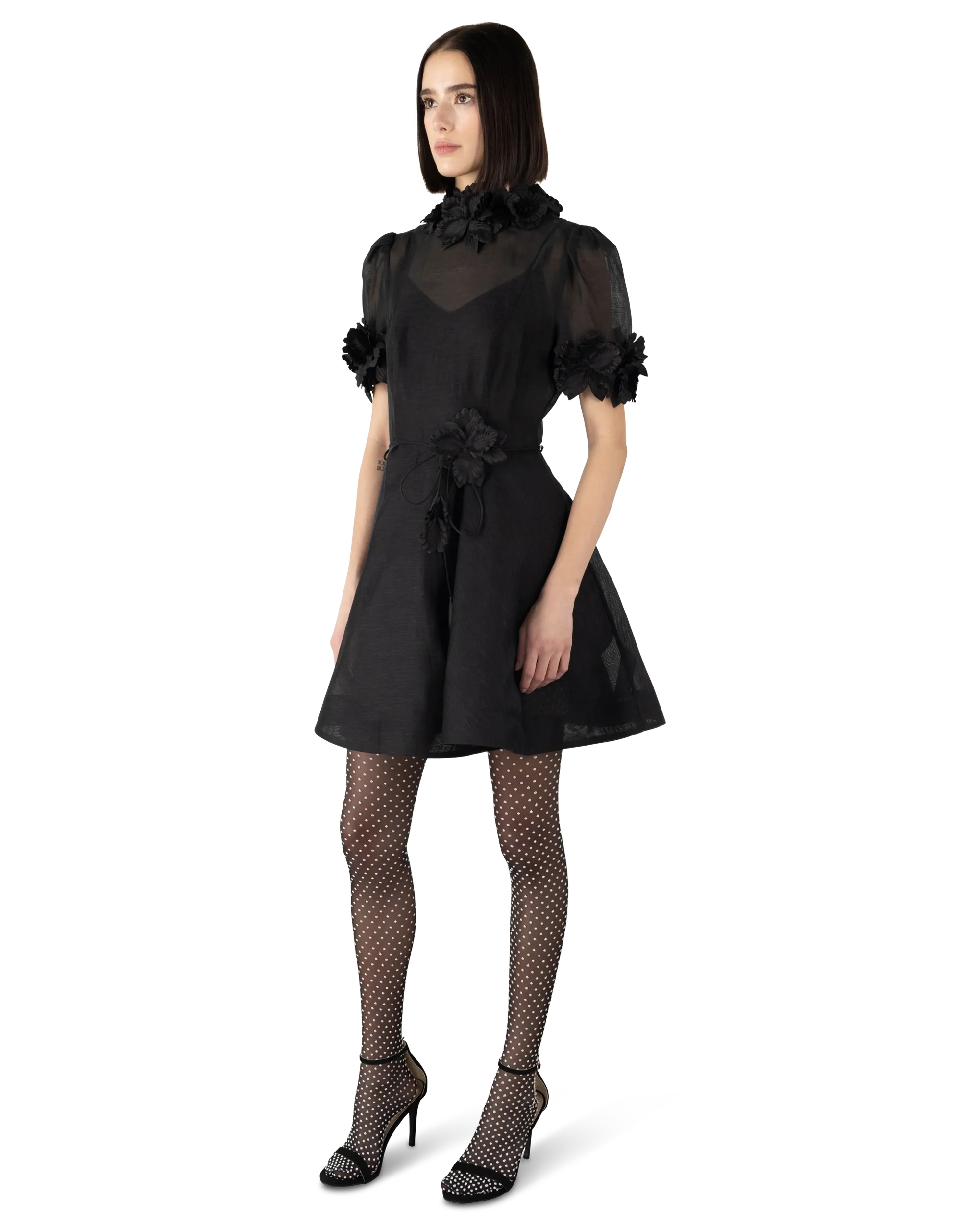 Luminosity Lift-Off Flower Mini Dress