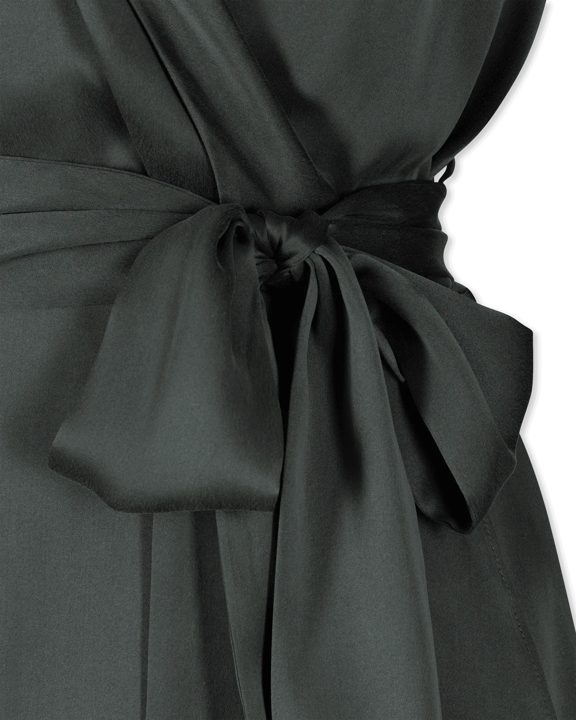 Silk Wrap Midi Dress - DIHSAN