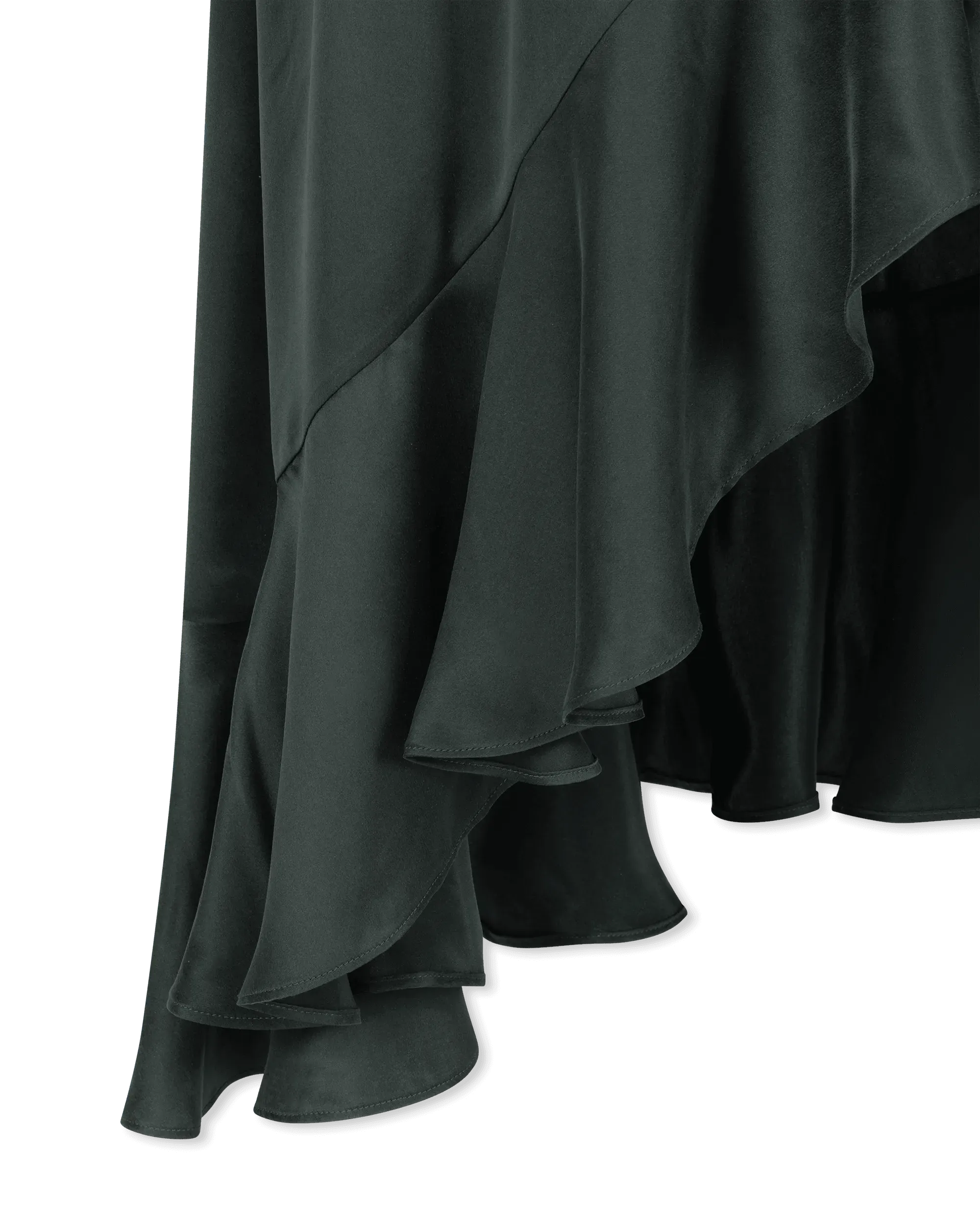 Silk Wrap Midi Dress - DIHSAN