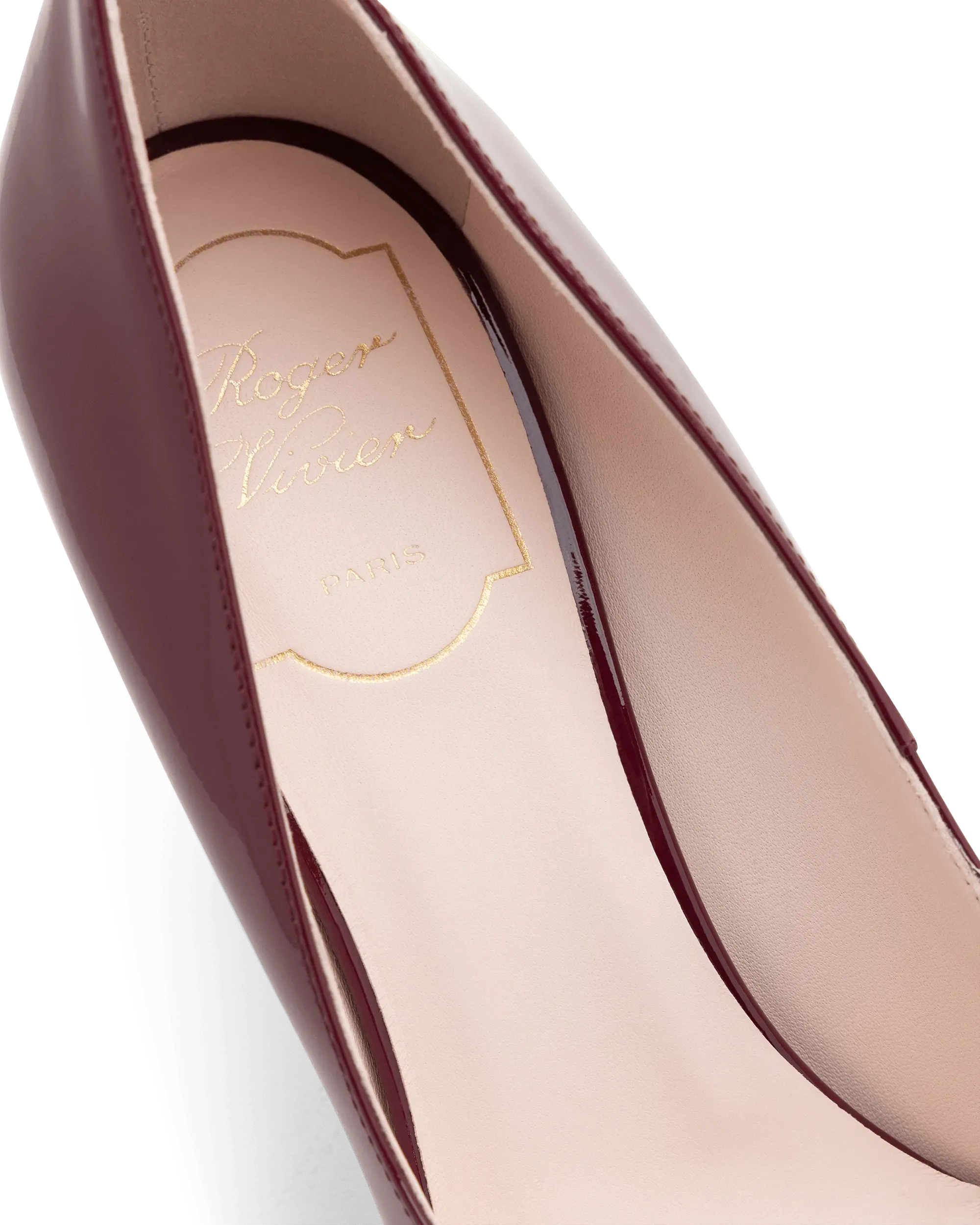 Viv' Choc Patent Leather Buckle Pumps - DIHSAN