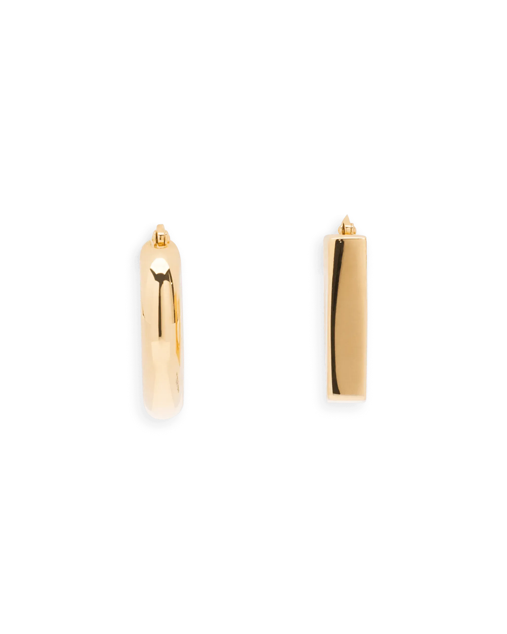 Les Boucles Rond Carré Earrings - DIHSAN