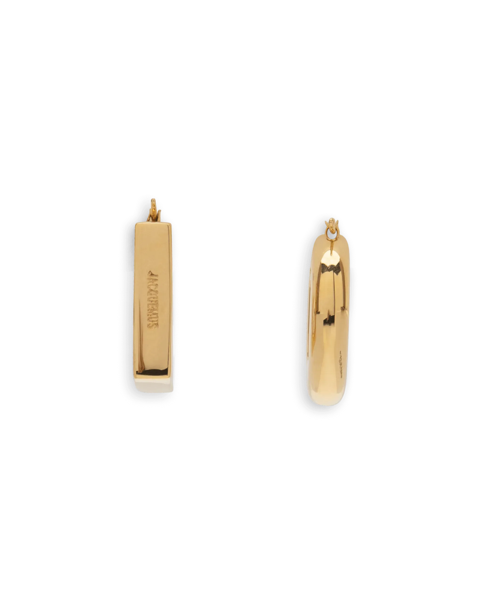Les Boucles Rond Carré Earrings - DIHSAN