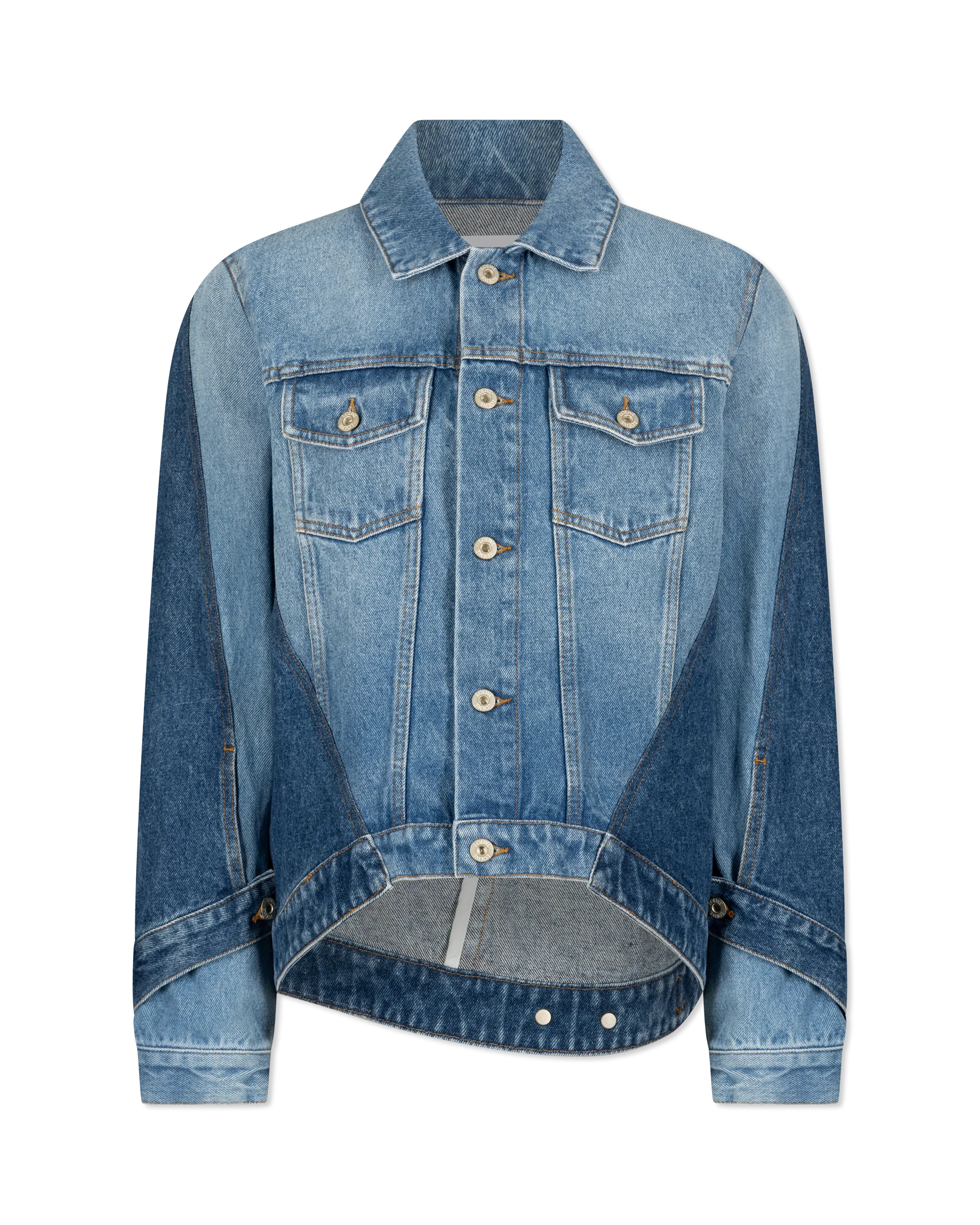 Cotton Trompe L'Oeil Denim Jacket