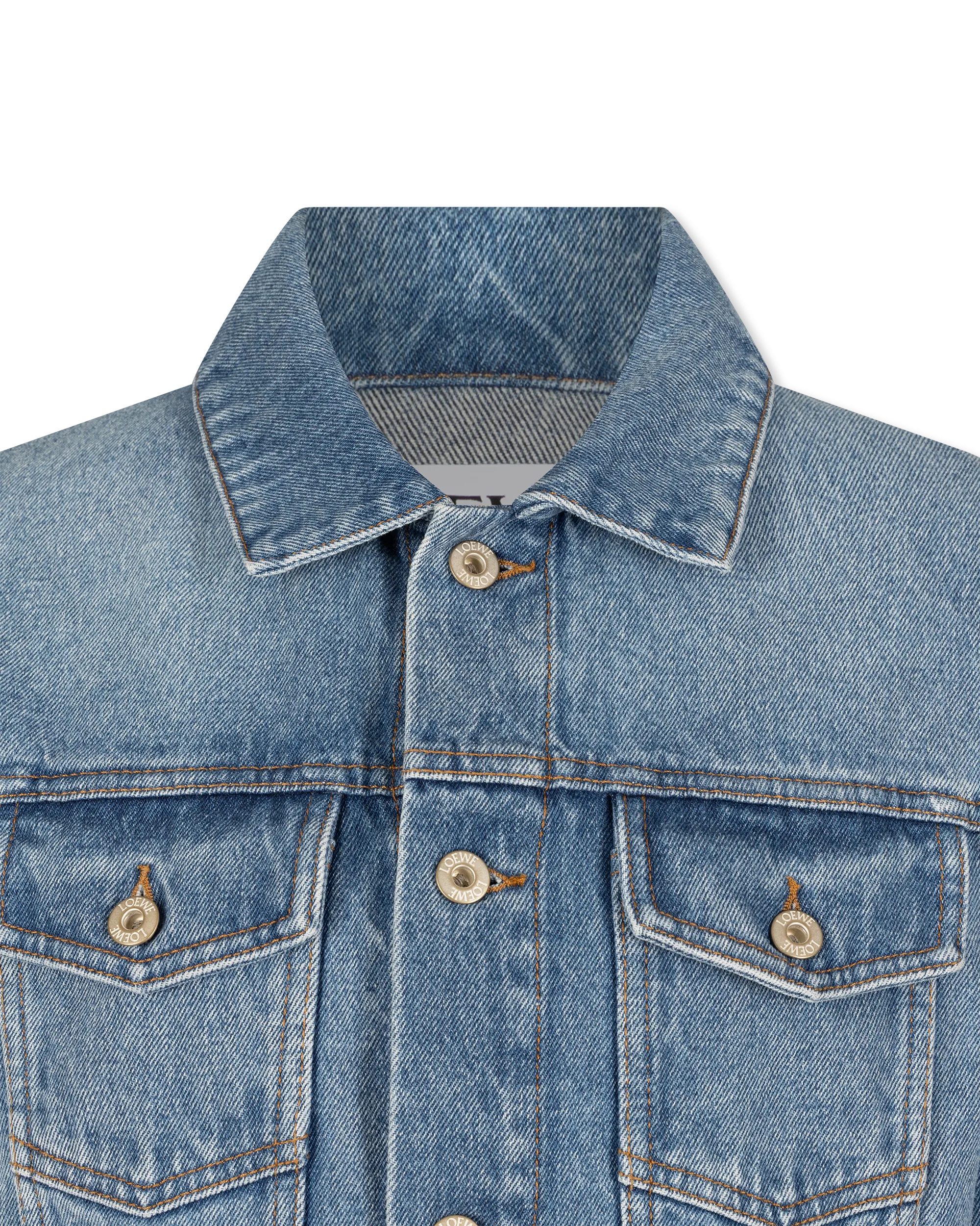 Cotton Trompe L'Oeil Denim Jacket