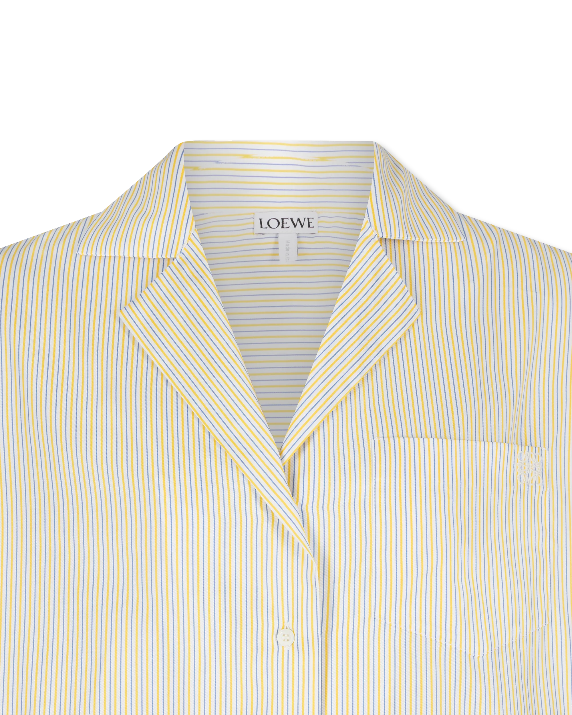 Striped Cropped Pyjama Shirt