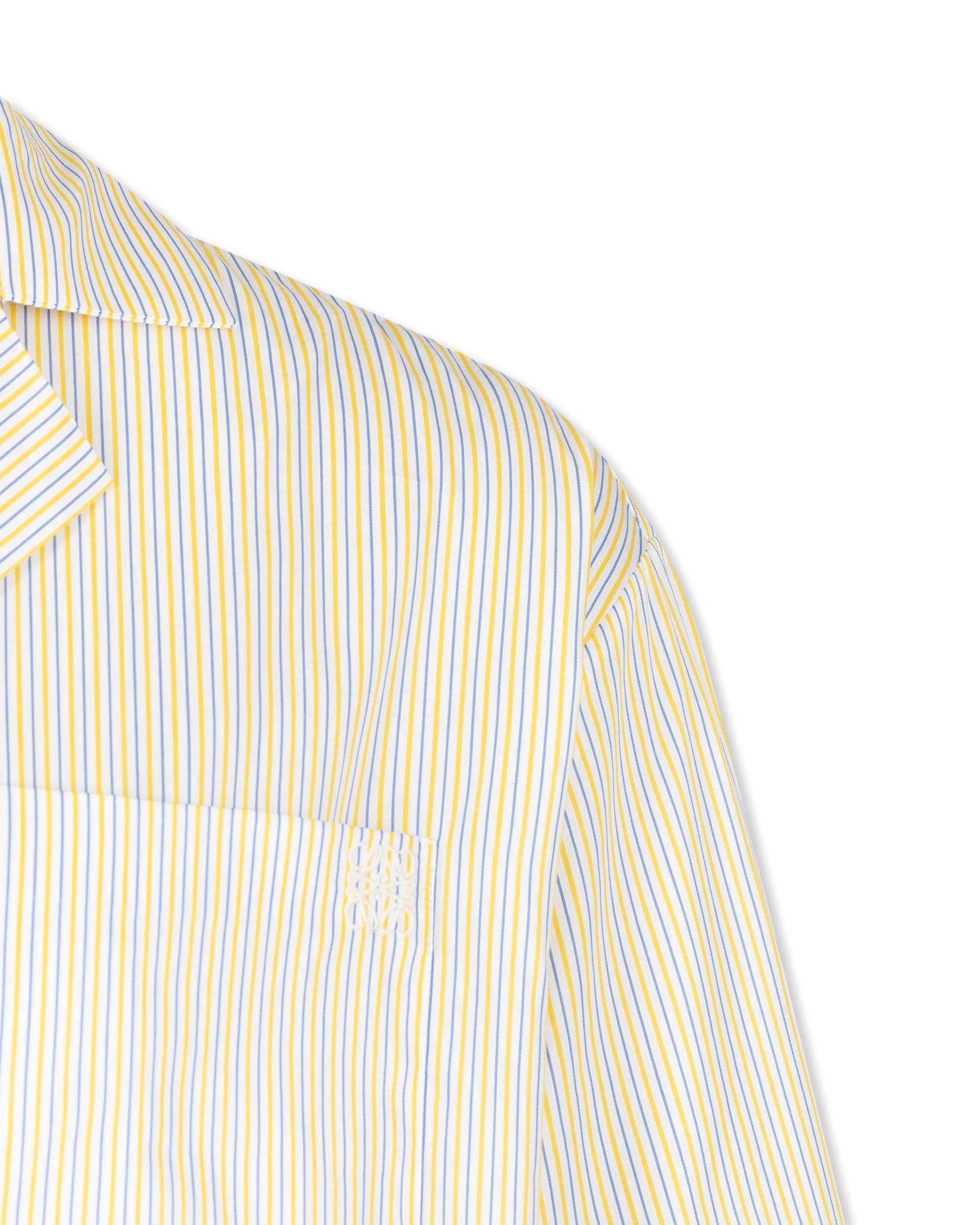 Striped Cropped Pyjama Shirt