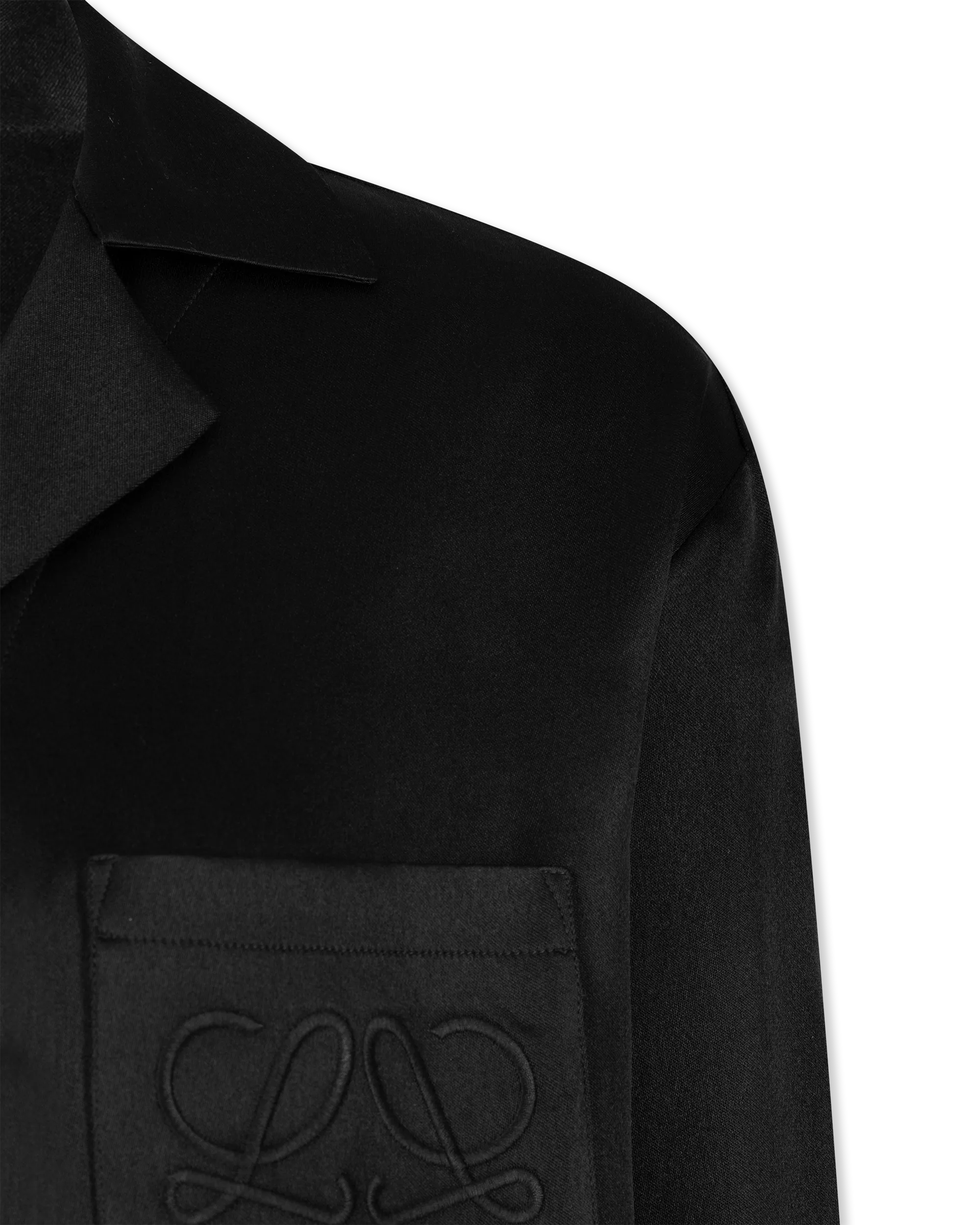 Silk Anagram Pyjama Blouse