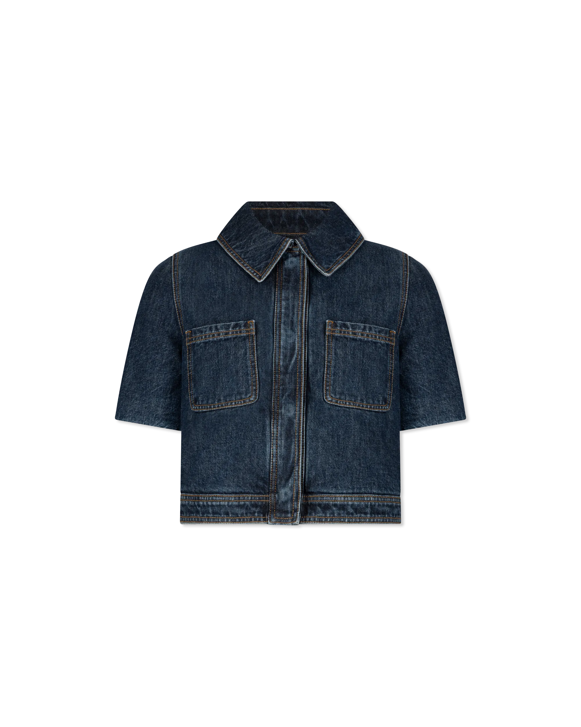 Reproportioned Cropped Denim Jacket