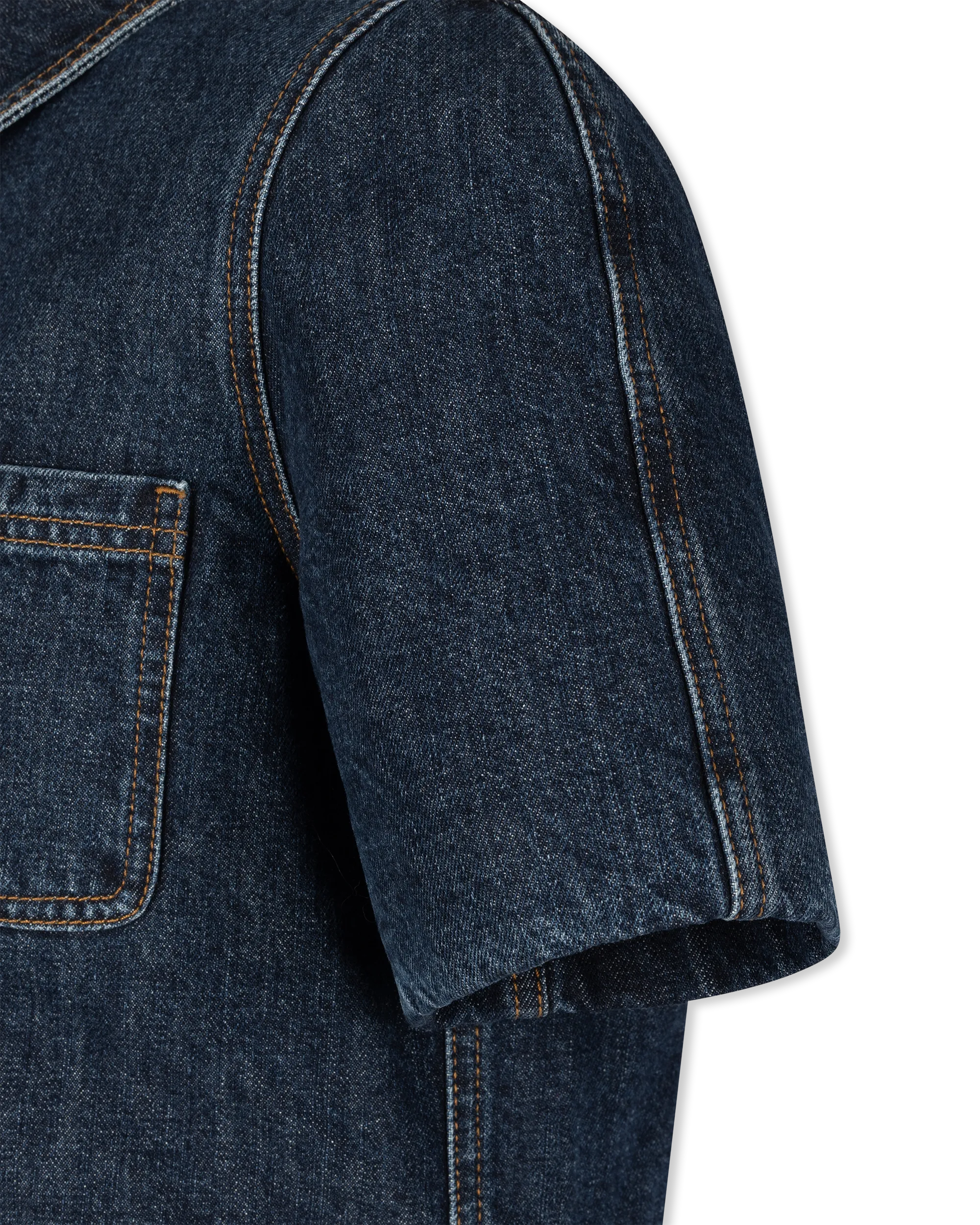 Reproportioned Cropped Denim Jacket