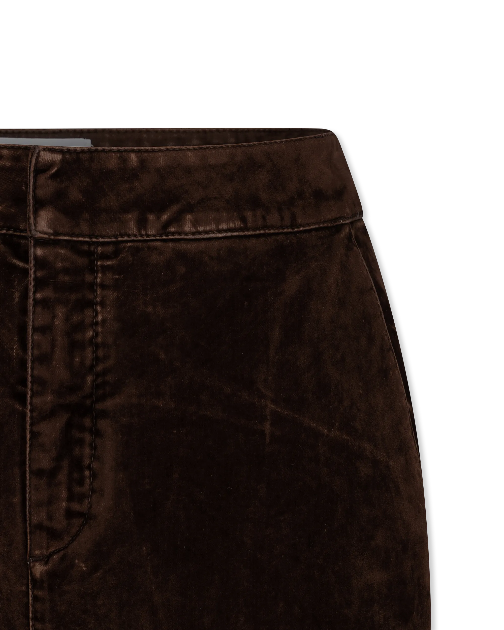 Bootleg Velvet Denim Jeans