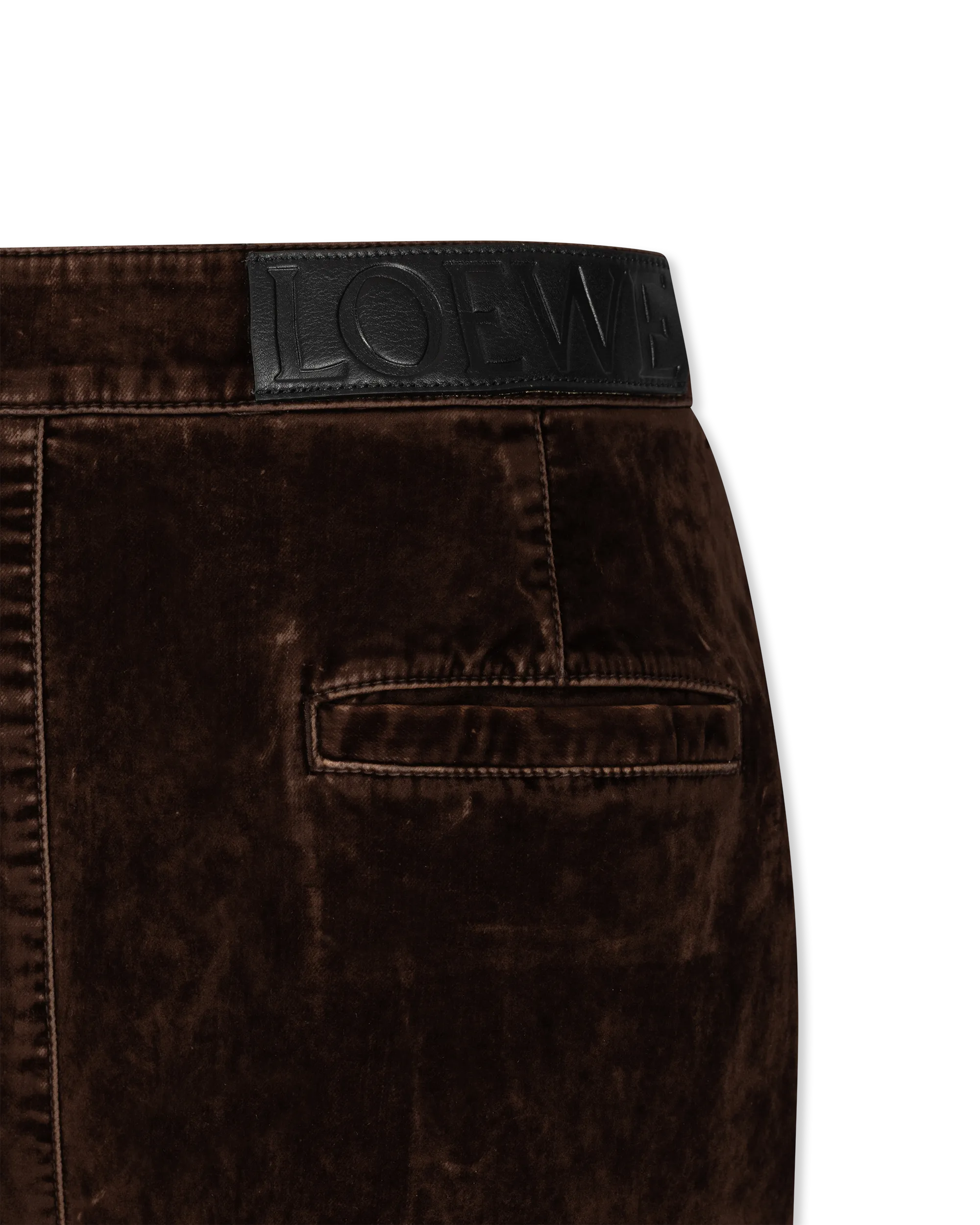 Bootleg Velvet Denim Jeans
