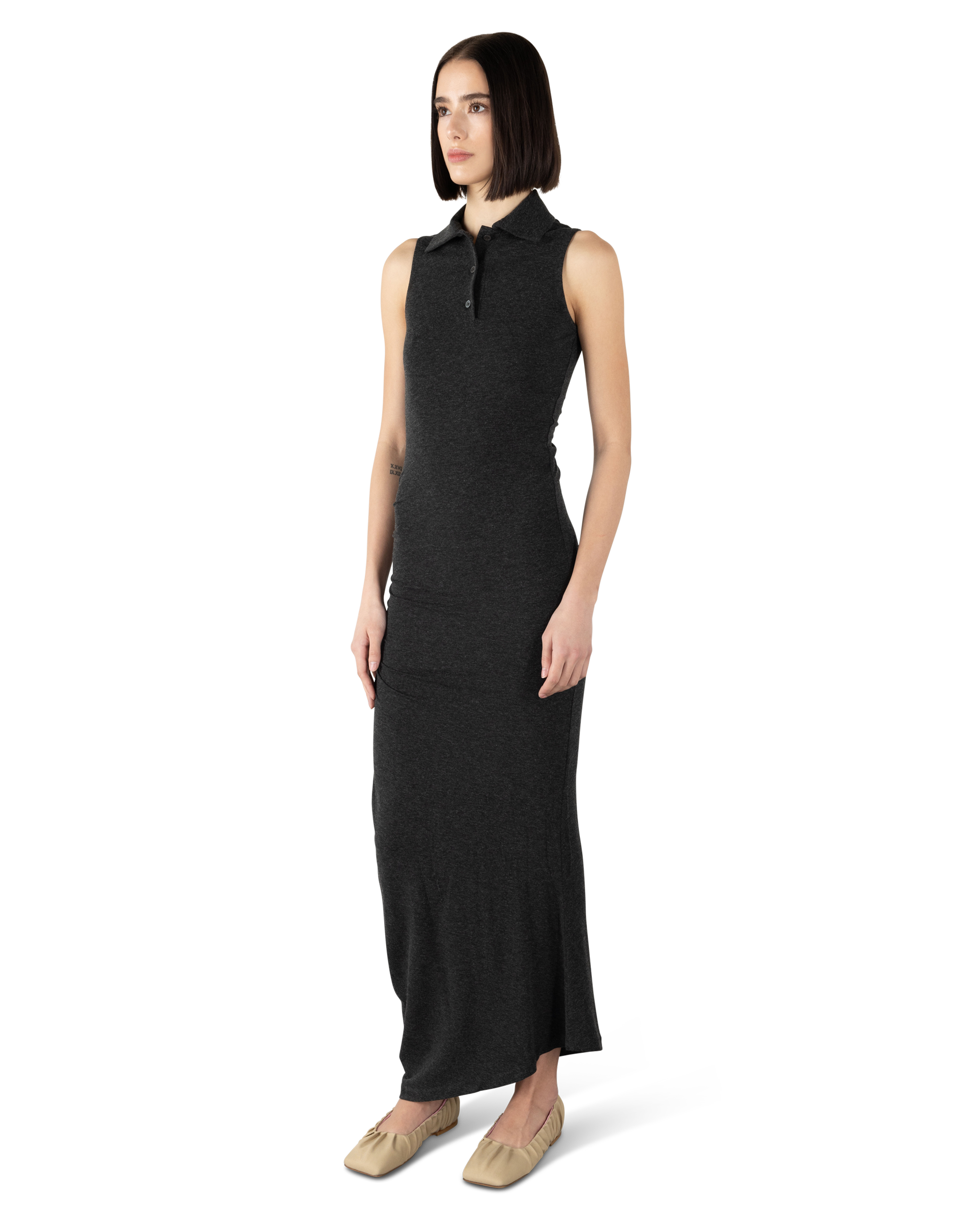 Cashmere Long Polo Dress