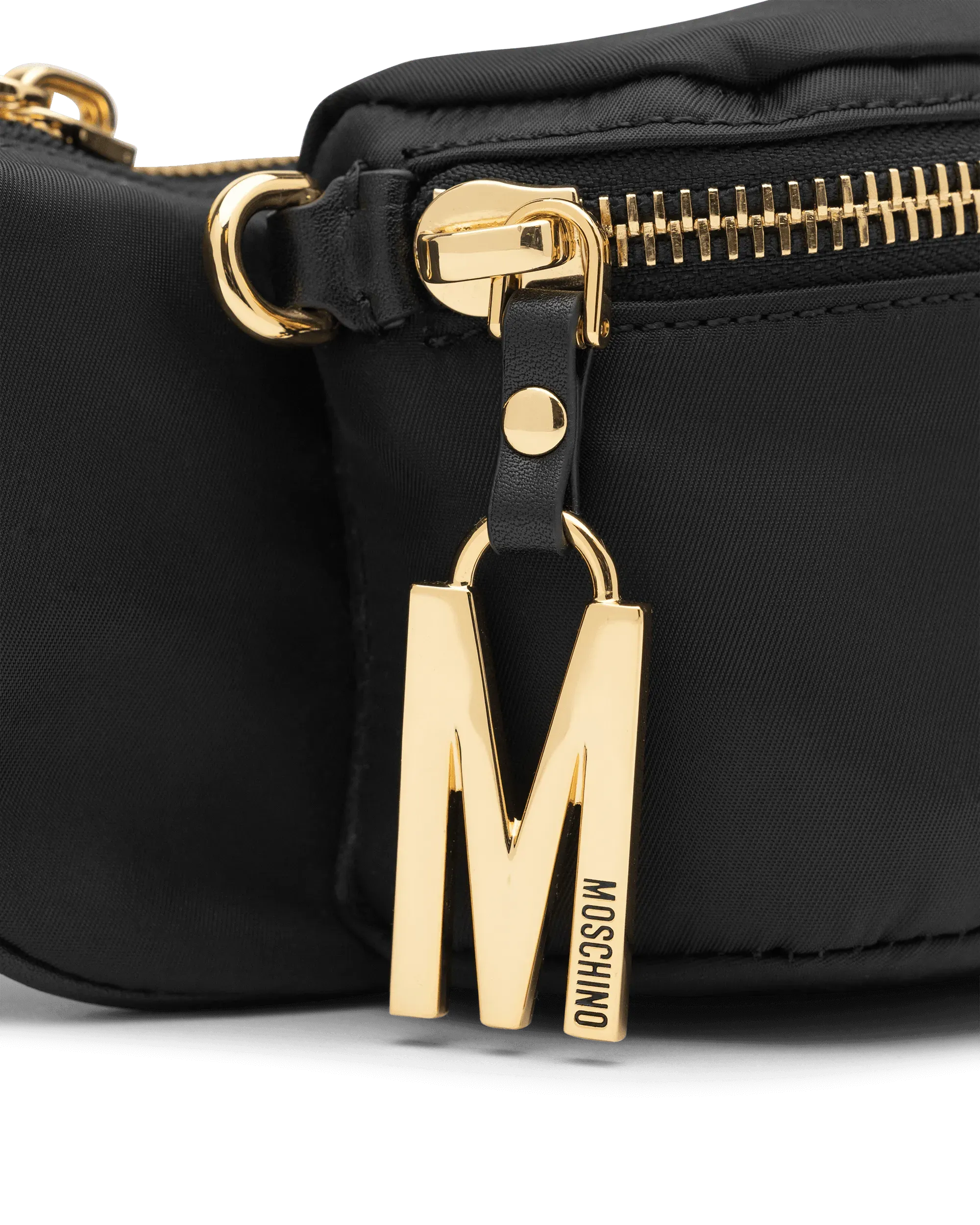 Lettering Logo Nylon Belt Bag - DIHSAN