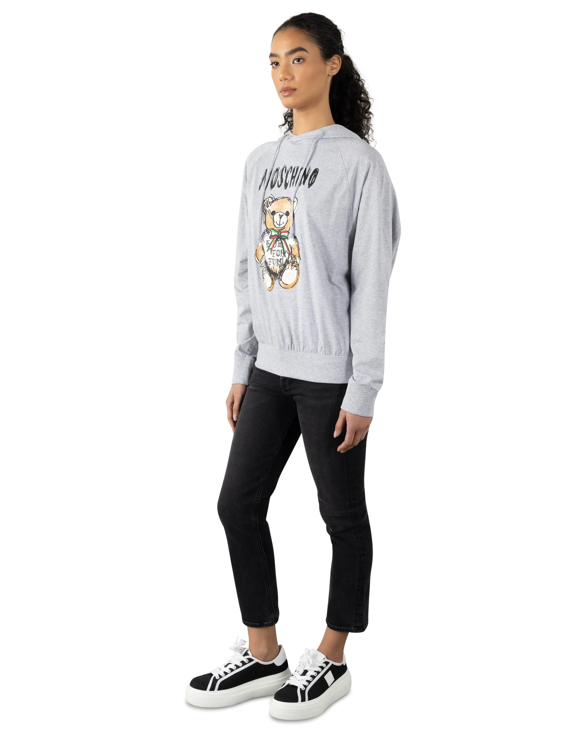 Drawn Teddy Bear Hoodie