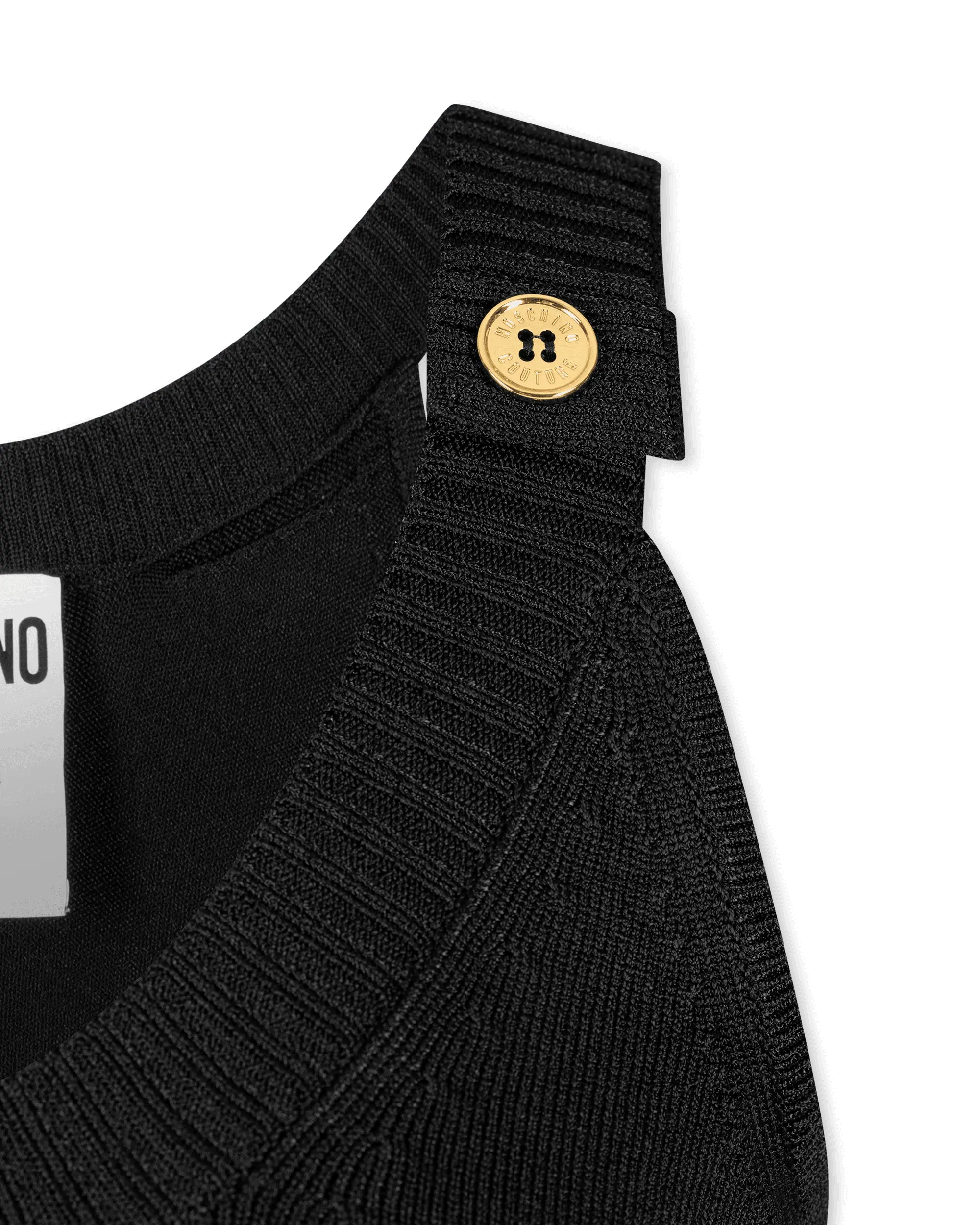 Decorative Button Ribbed Tank-Top - DIHSAN