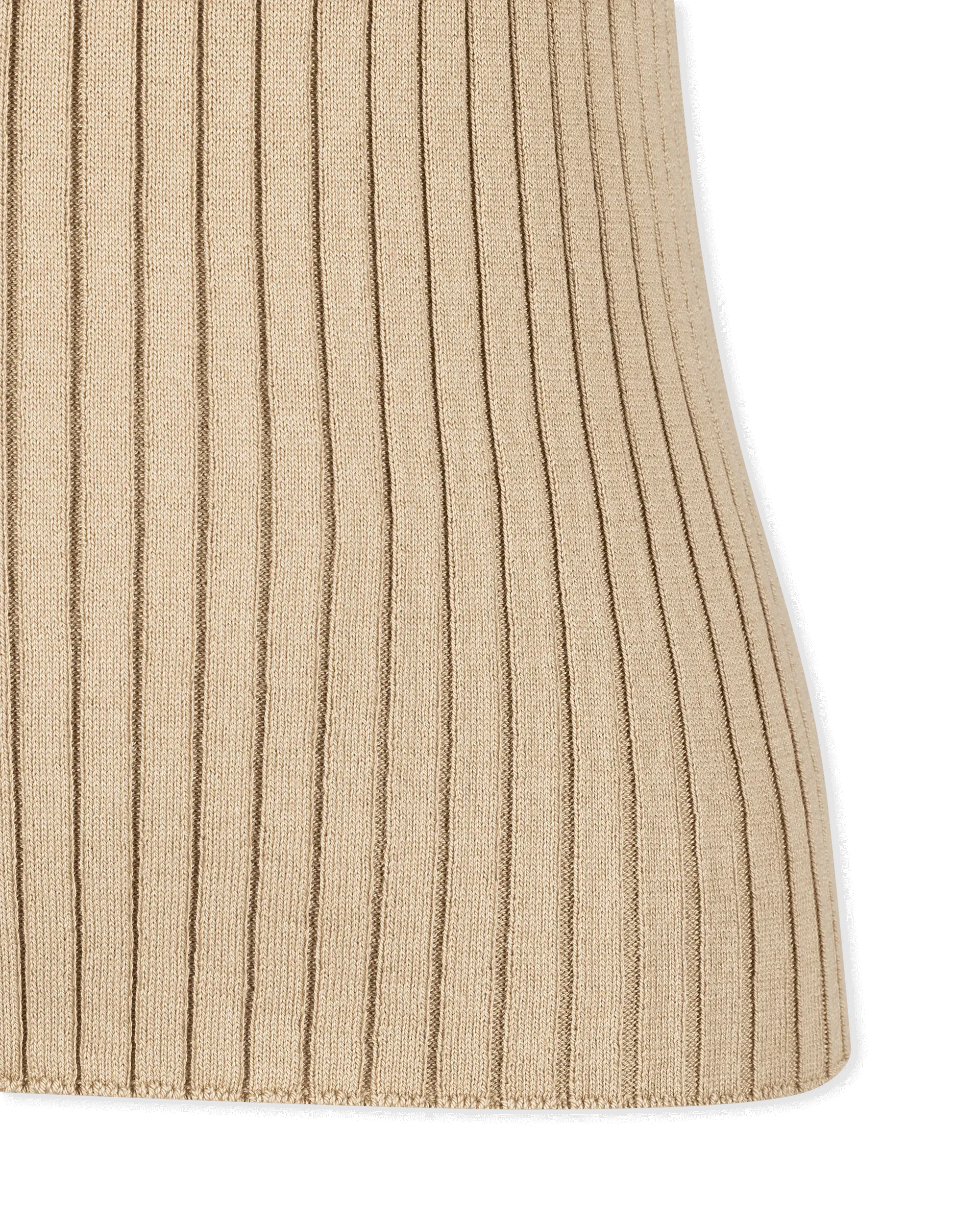 Decorative Zip Ribbed Tank Top - DIHSAN