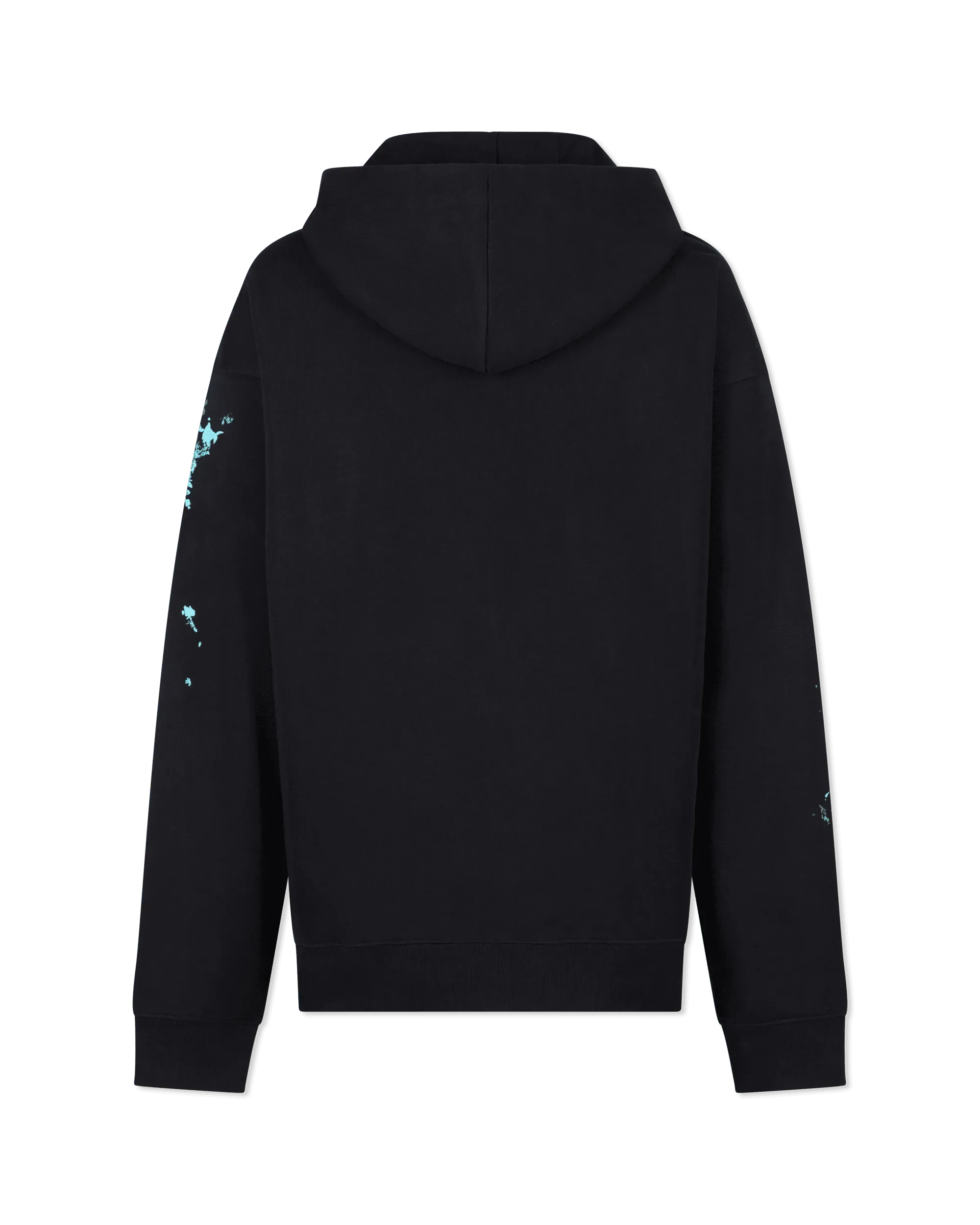 Painted-Effect Logo Hoodie - DIHSAN