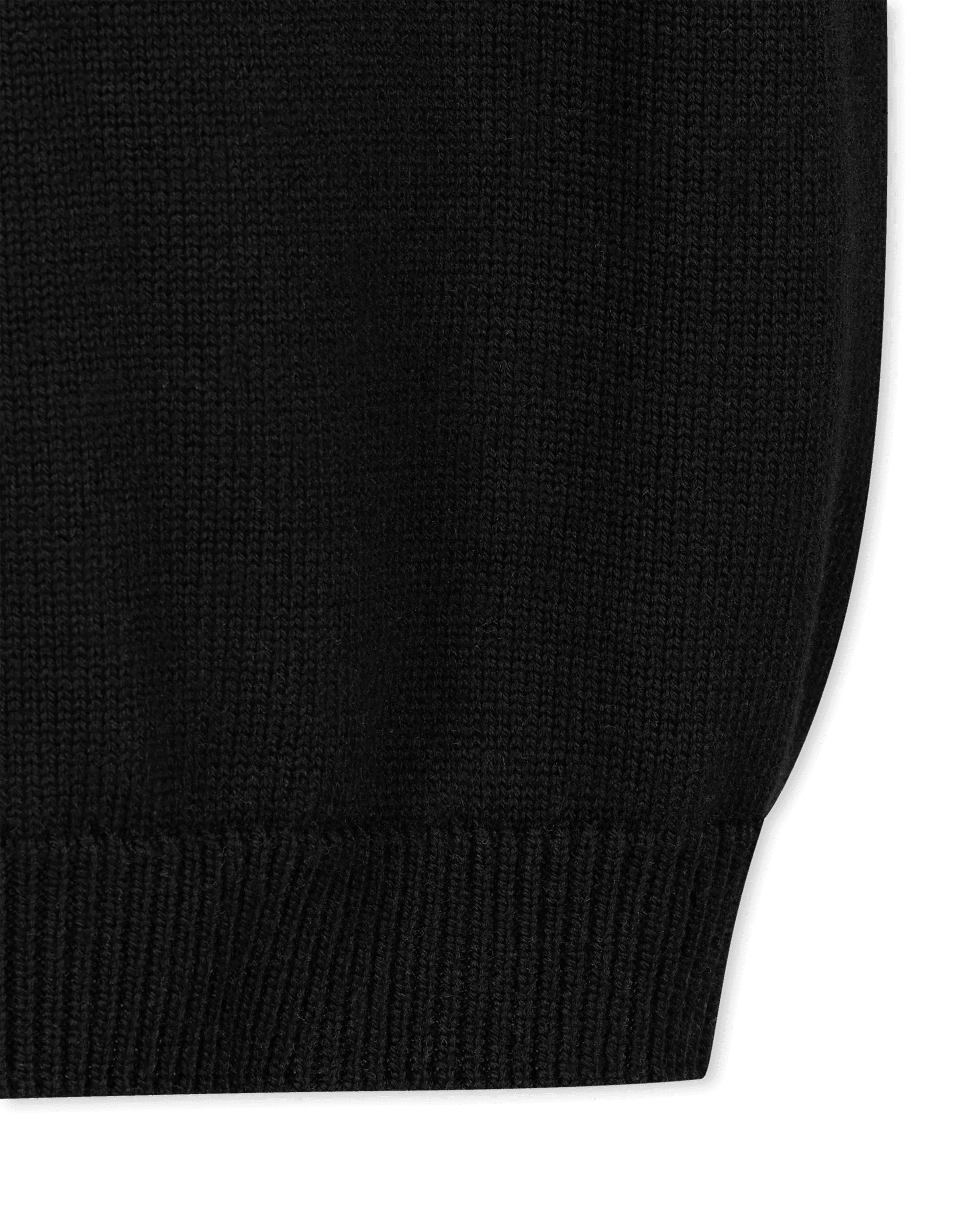 Sleeve Pocket Details Wool Short Sleeve Sweater - DIHSAN