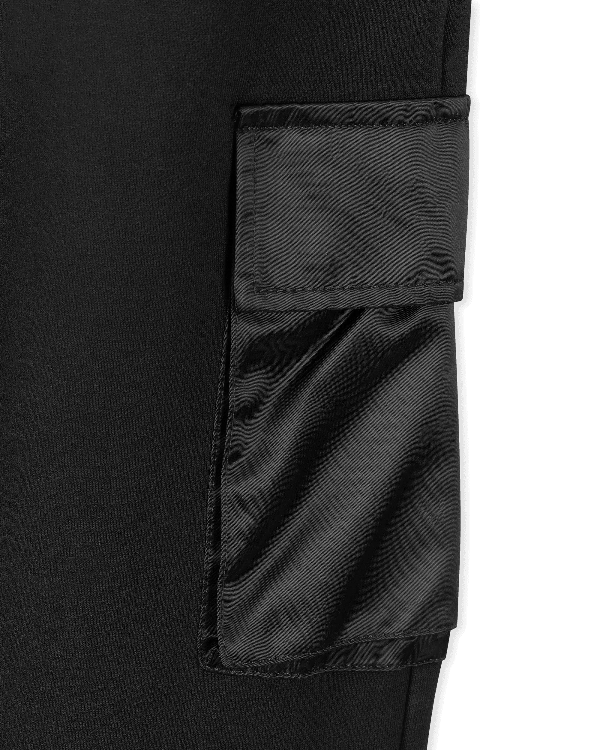 Multi-Pocket Details Fleece Sweatpants - DIHSAN