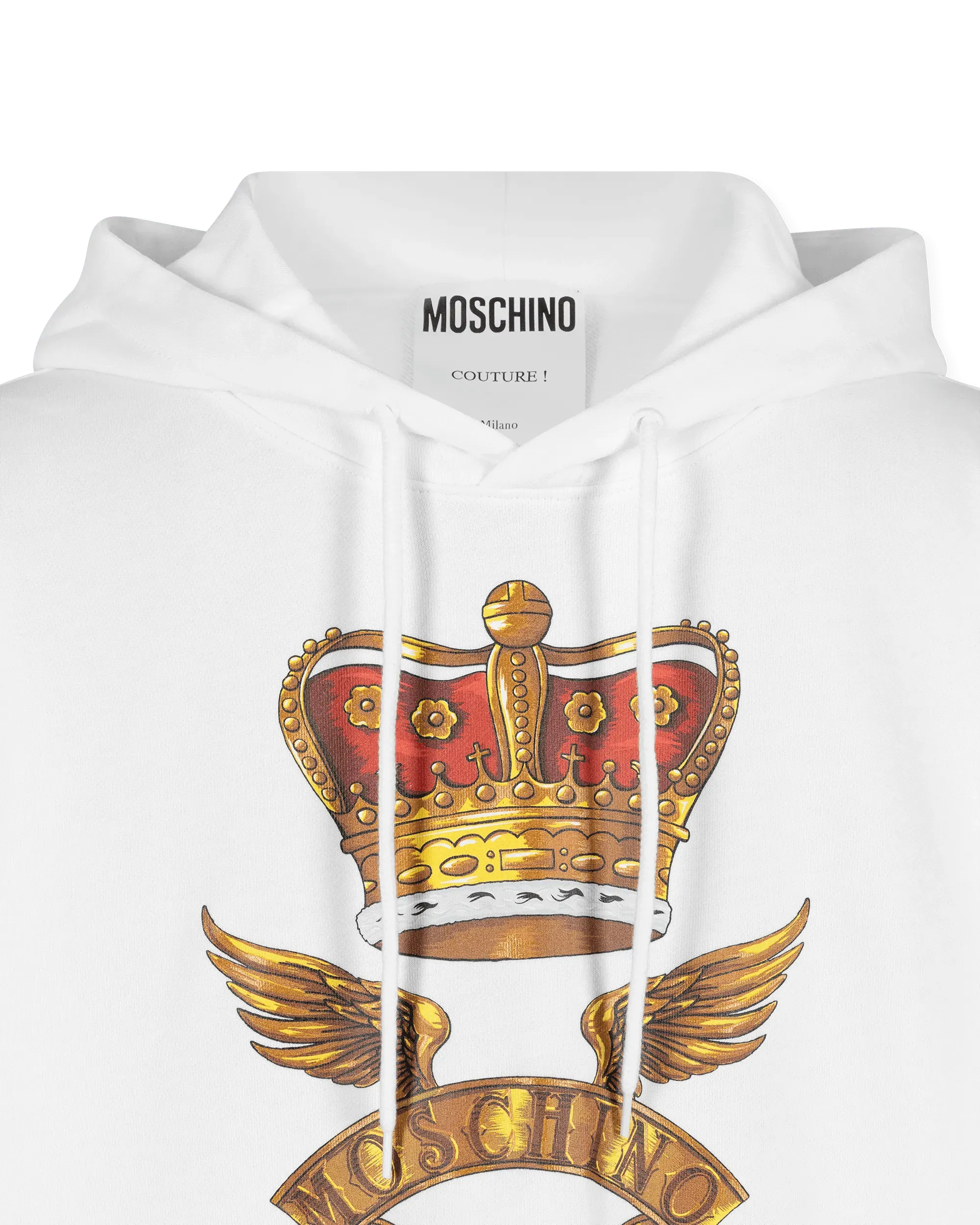 Crown Printed Archive Scarves Hoodie - DIHSAN