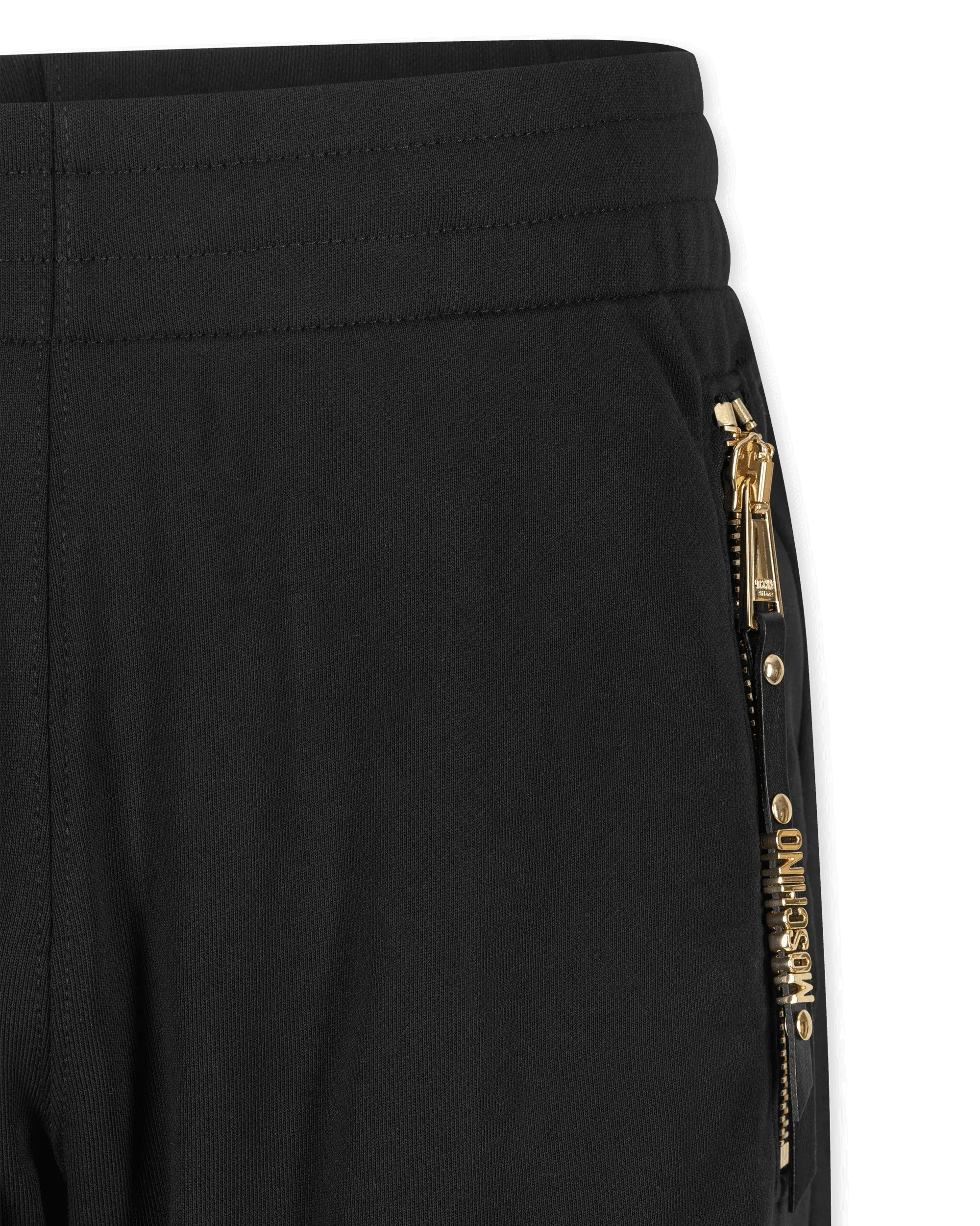 Logo Plaque Zip-Puller Sweatpants - DIHSAN