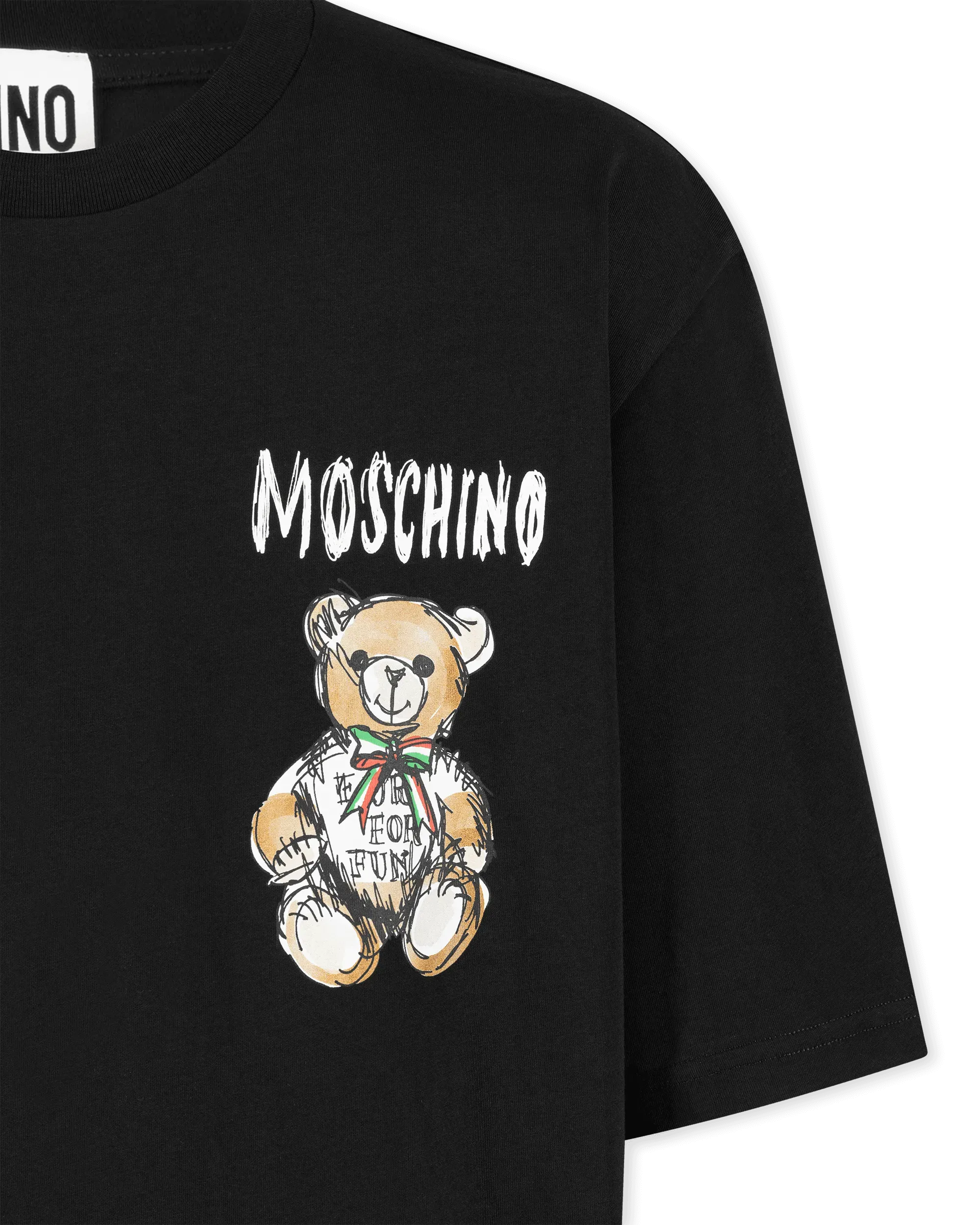 Mini Drawn Teddy Bear Organic T-Shirt - DIHSAN