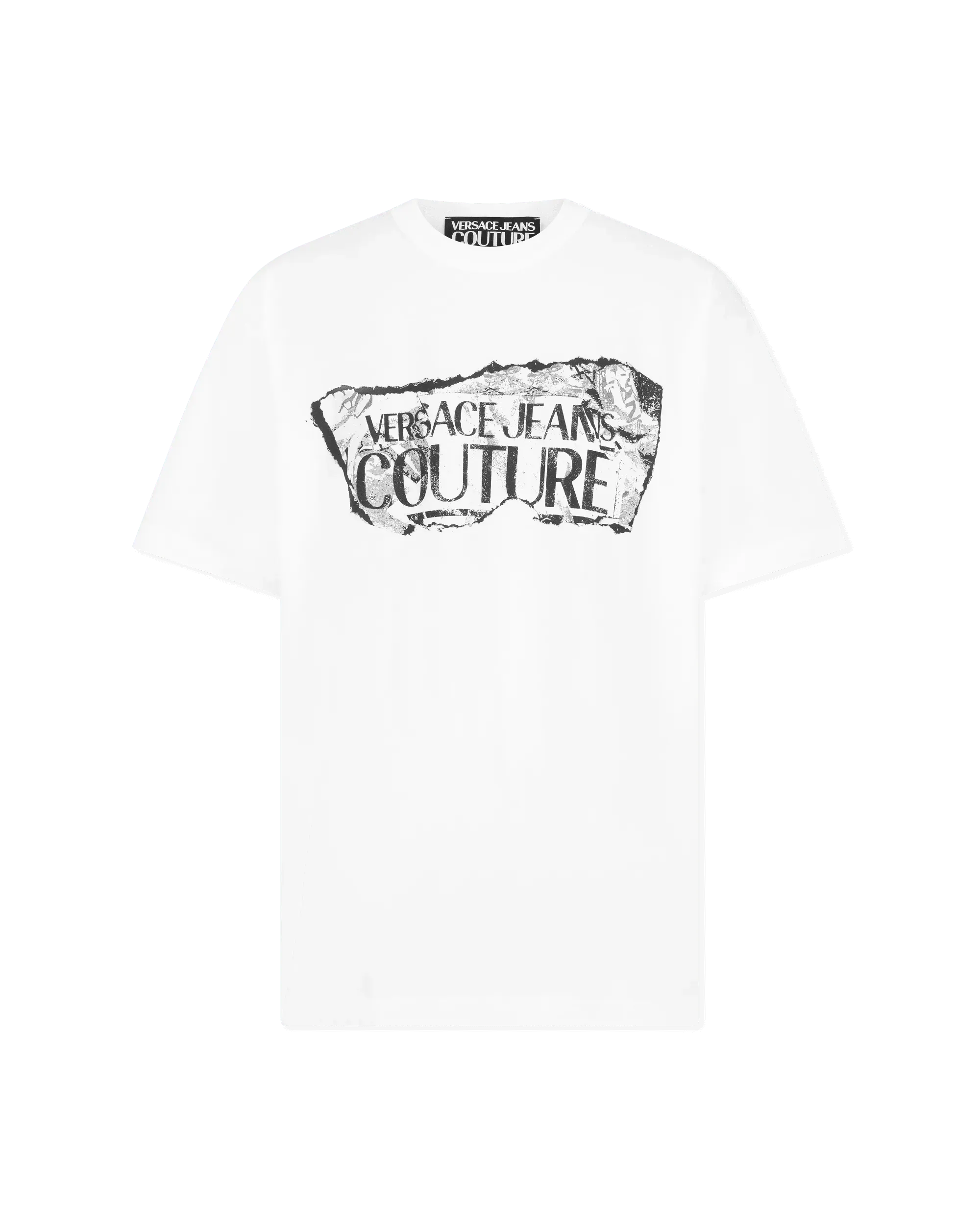 Magazine Logo Print T-Shirt - DIHSAN