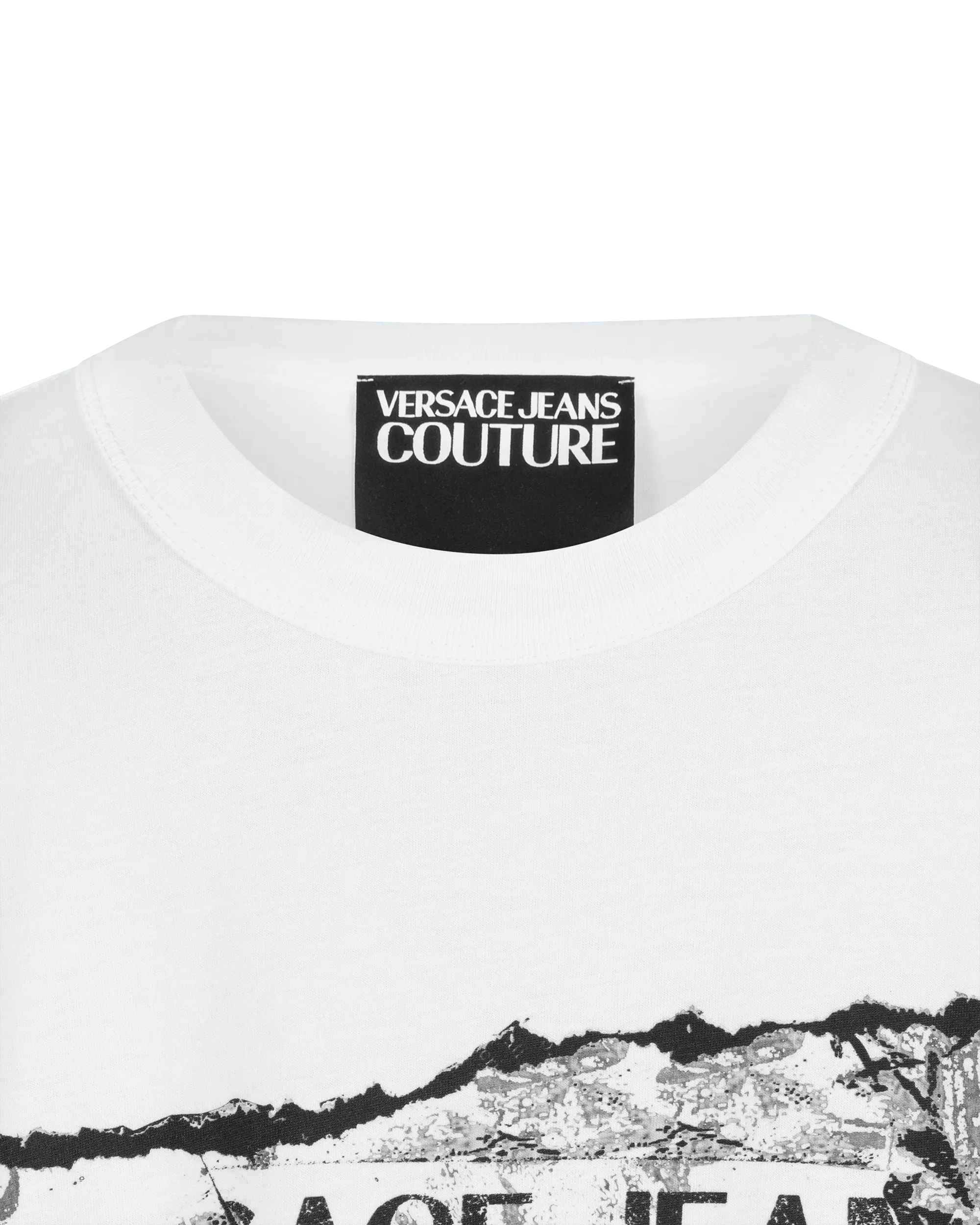 Magazine Logo Print T-Shirt - DIHSAN