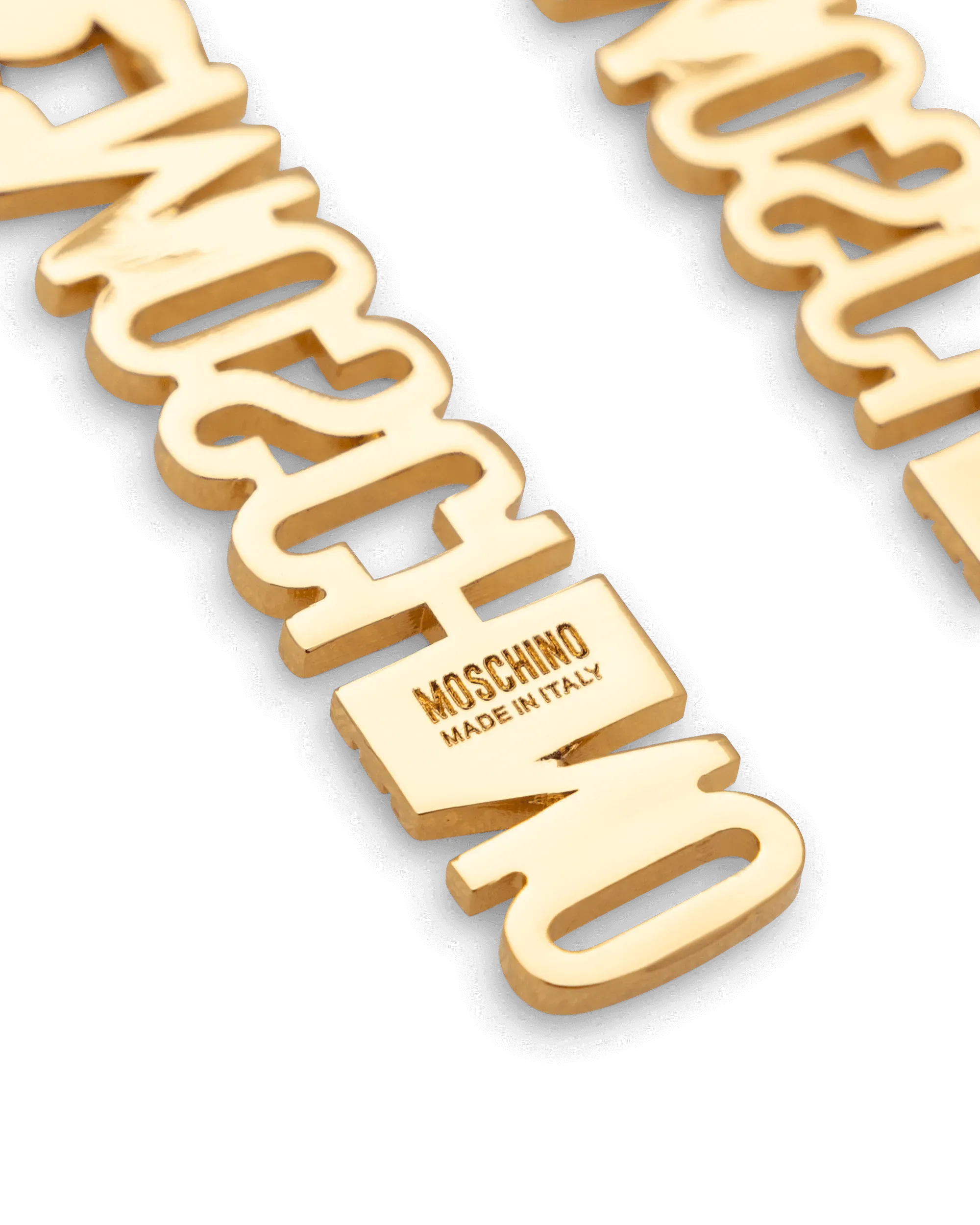 Logo Lettering Pendant Earrings - DIHSAN